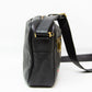 Gucci Crossbody Large Logo Web Print Black Leather Messenger Bag