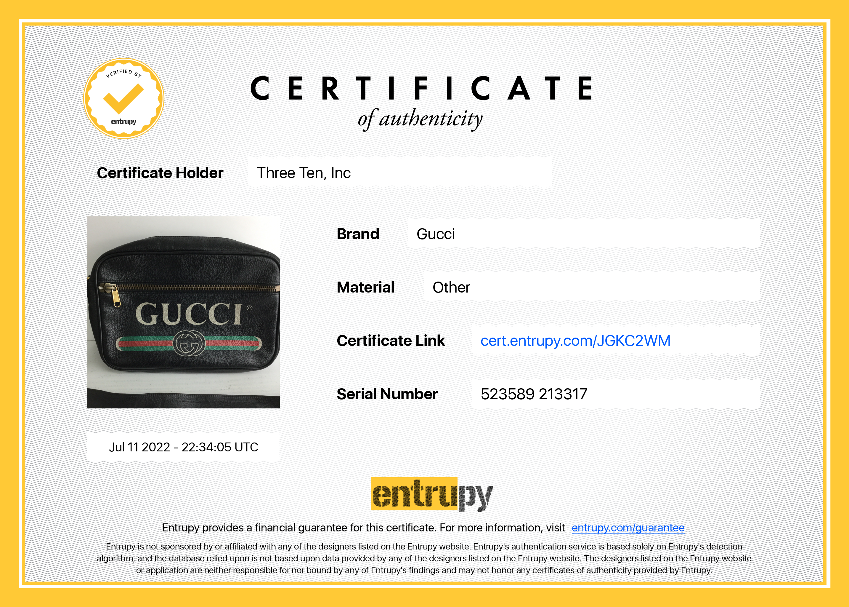 Gucci 523589 Black Messenger Bag