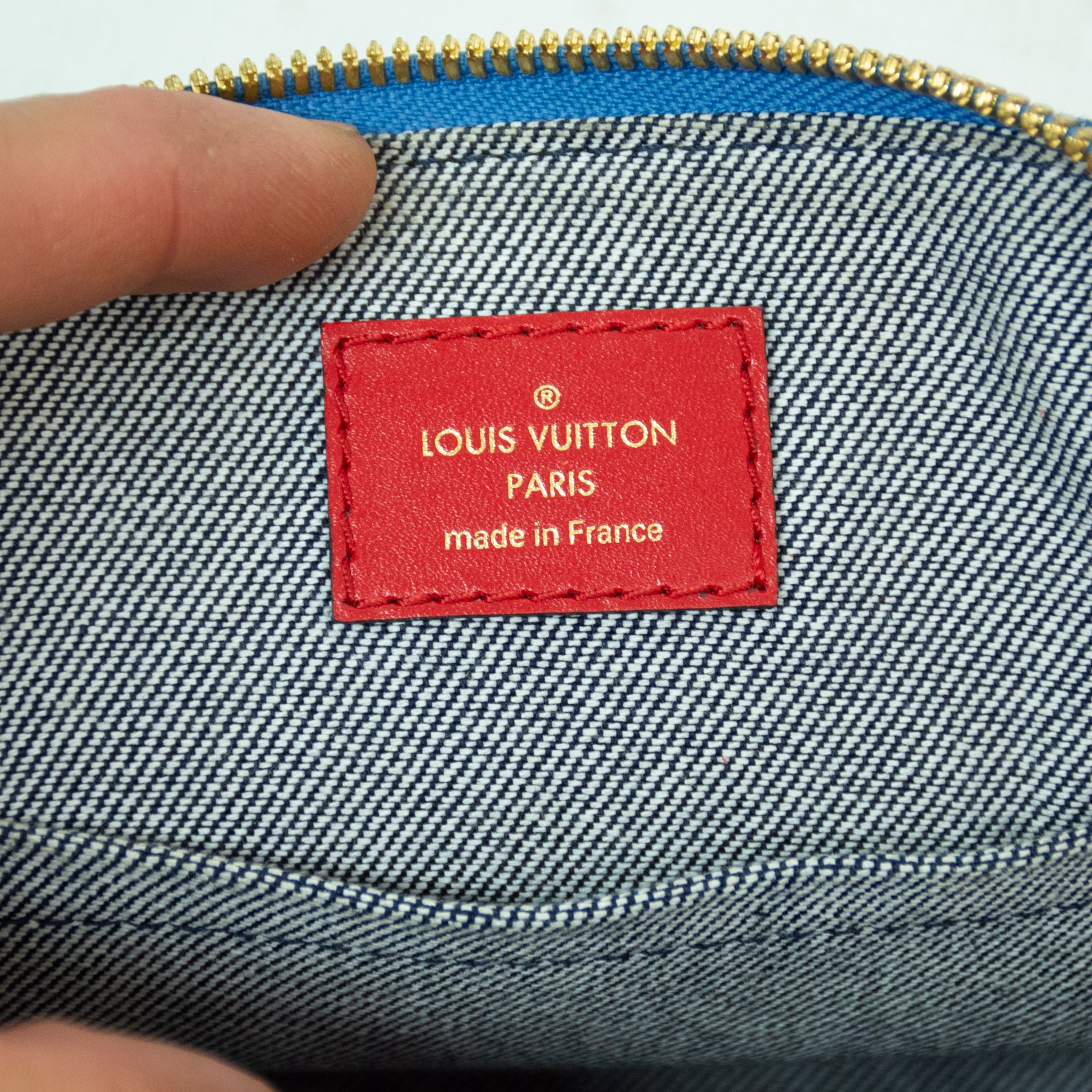 Louis Vuitton Alma BB Denim Patchwork Limited Edition Handbag - M45042
