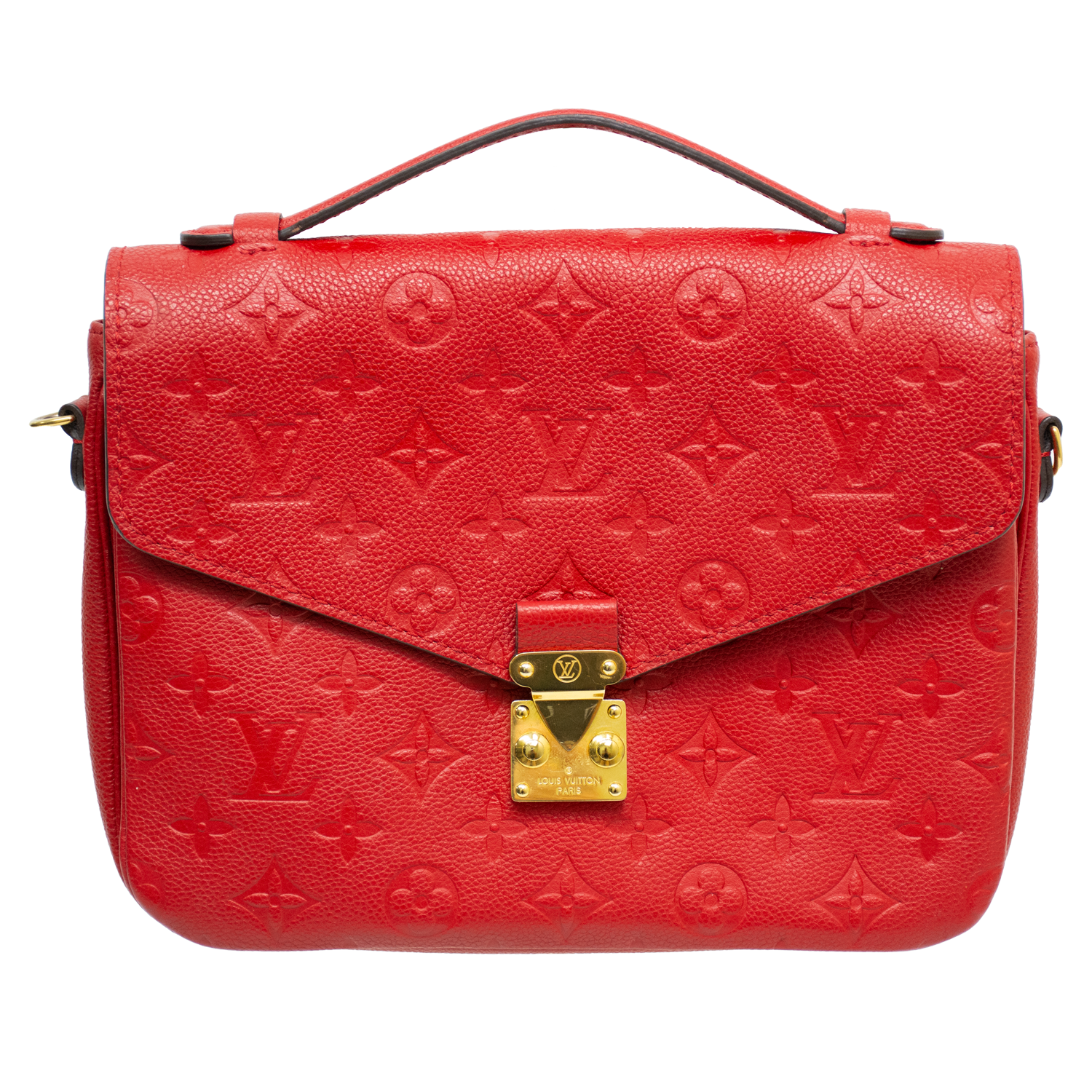 Louis Vuitton LV GM Pochette Meti Shoulder Bag - Monogram Empreinte Red