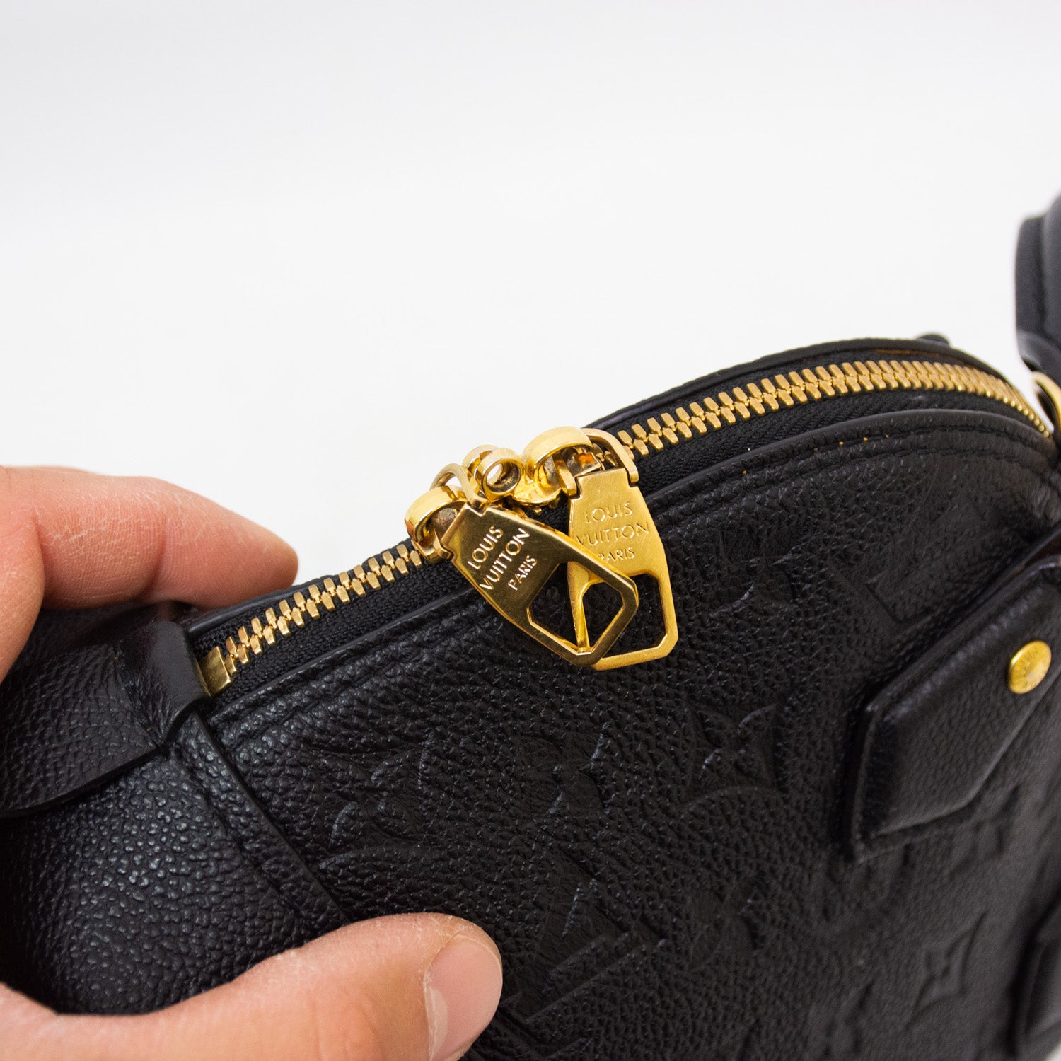 Louis Vuitton Neo Alma BB Monogram Empreinte Embossed Supple Grained Cowhide Leather Handbag