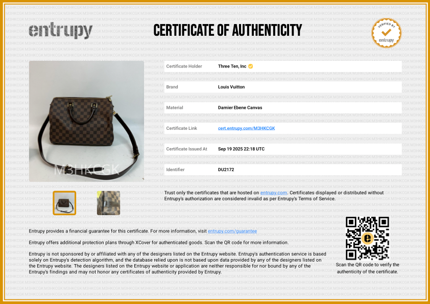 Louis Vuitton Damier Speedy 30 Bandouliere Handbag