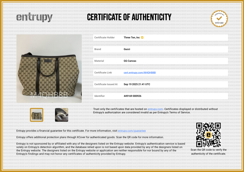 Gucci GG Canvas Light Brown Handbag - 449169000926