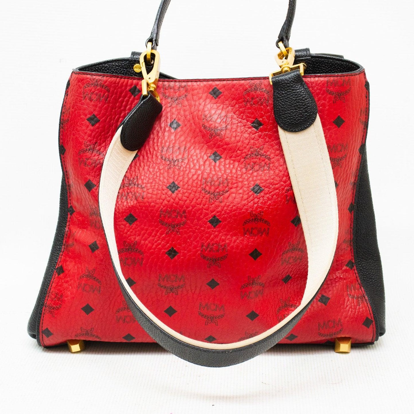 MCM Visetos Corina Tote Shoulder Bag - MWS8SF016RU