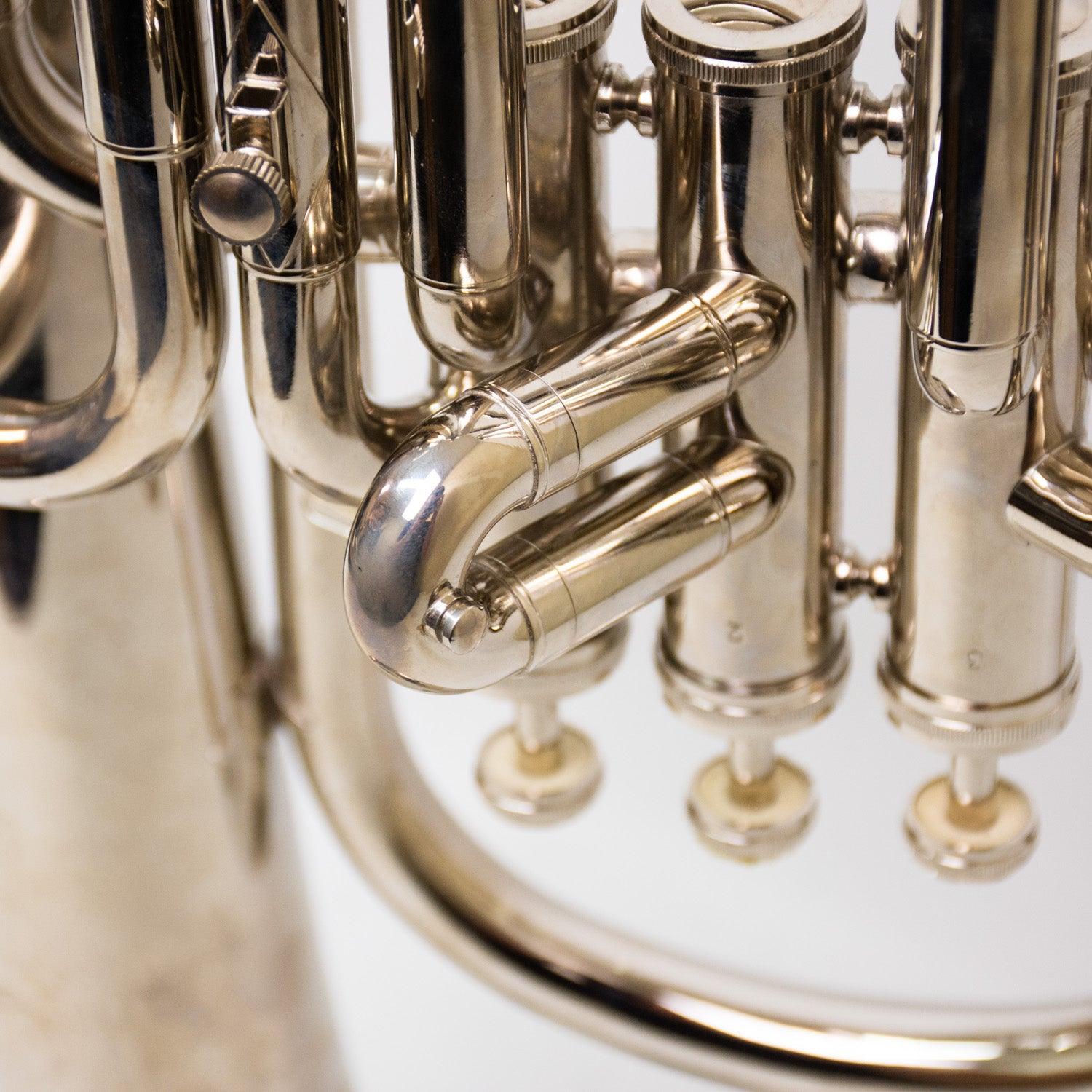 Mendini Mah-N Nickel Plated E Flat Alto Horn w/ Stainless Steel Pistons