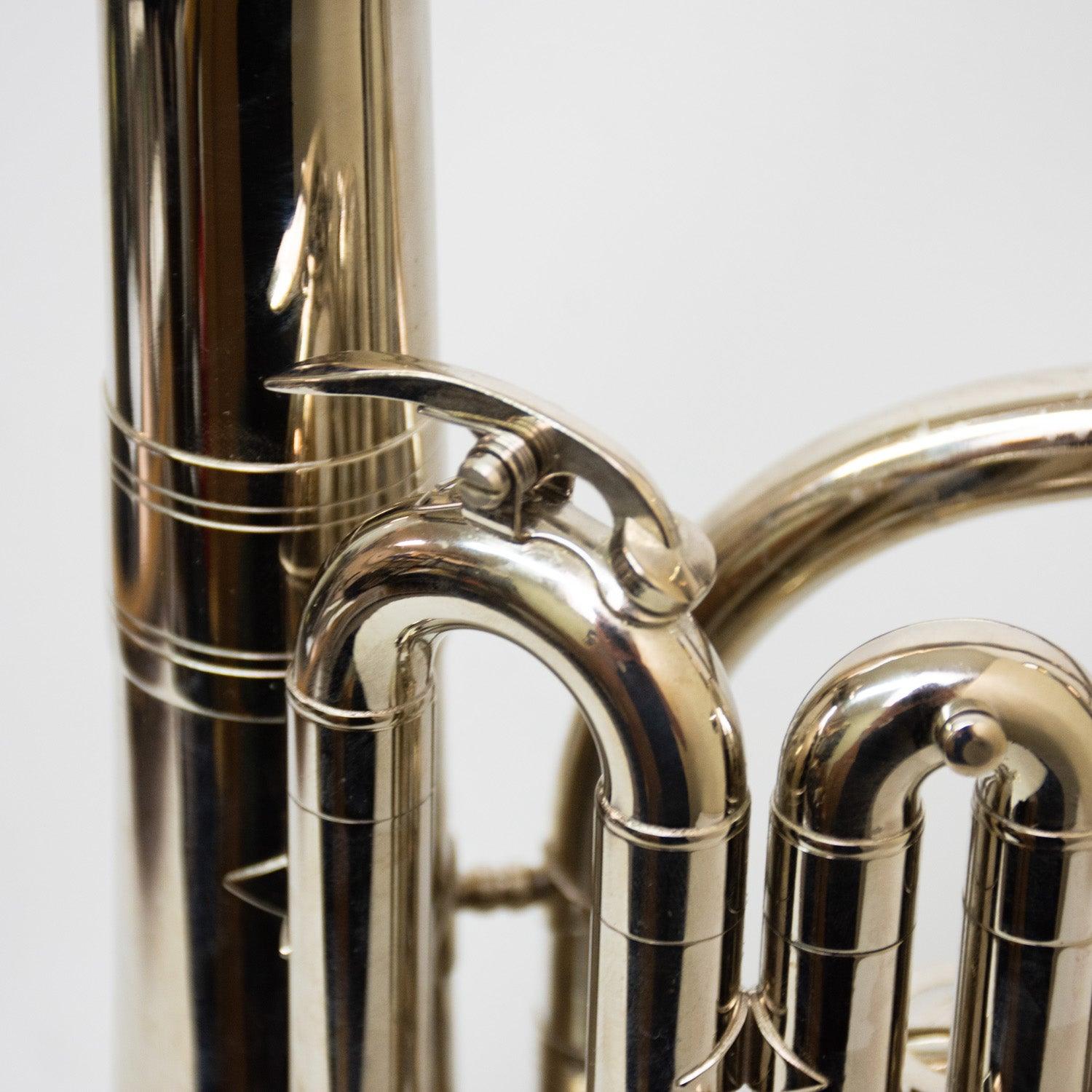 Mendini Mah-N Nickel Plated E Flat Alto Horn w/ Stainless Steel Pistons