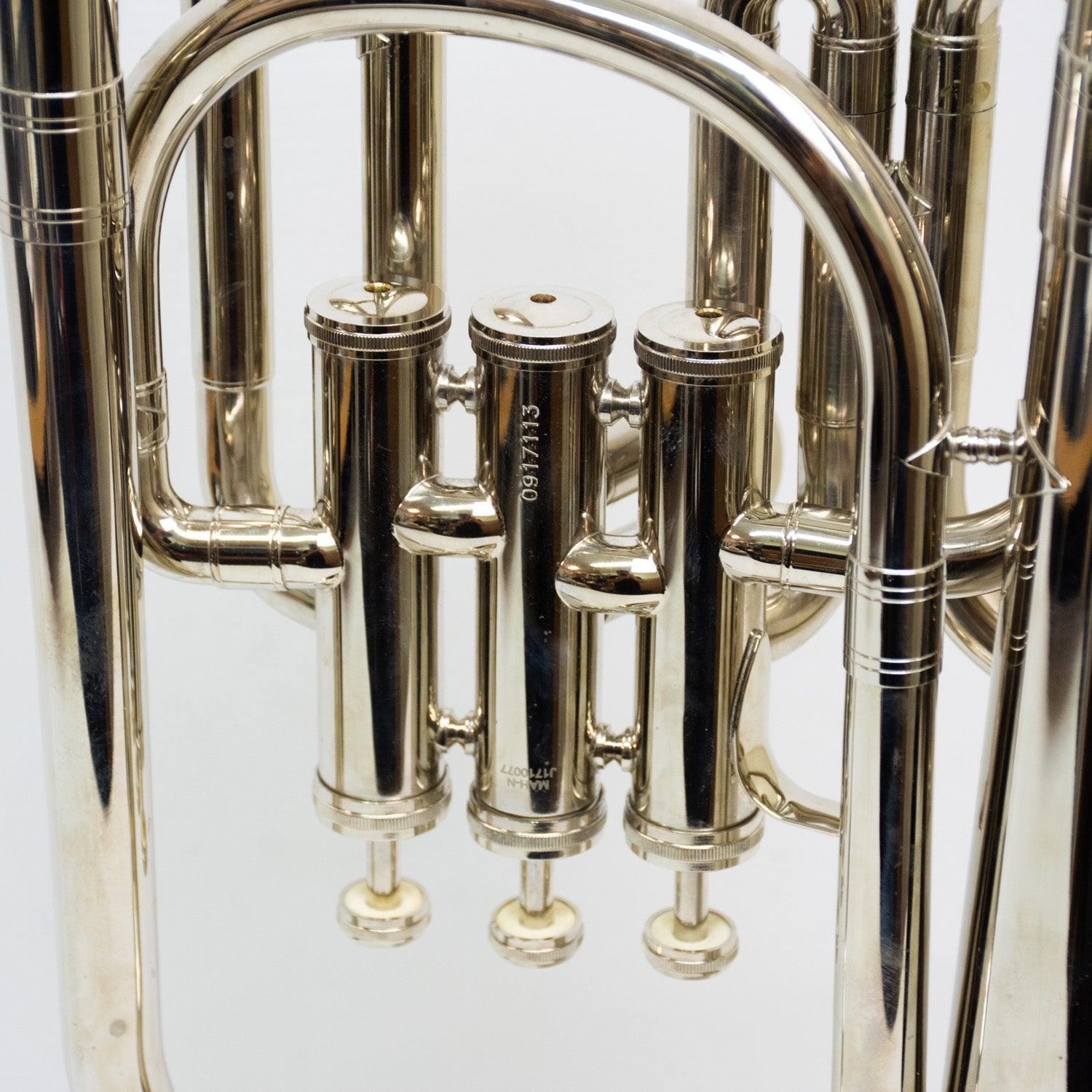 Mendini Mah-N Nickel Plated E Flat Alto Horn w/ Stainless Steel Pistons