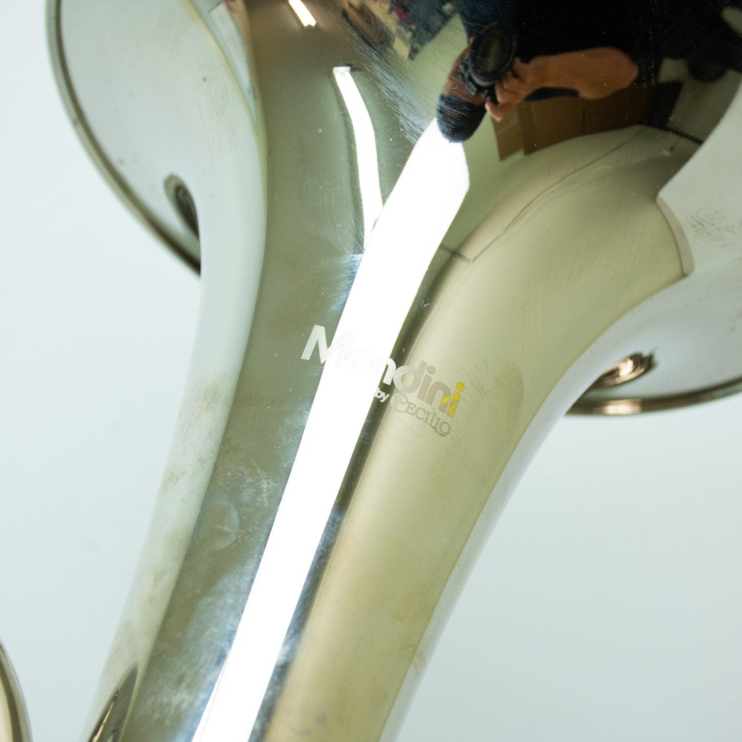 Mendini Mah-N Nickel Plated E Flat Alto Horn w/ Stainless Steel Pistons
