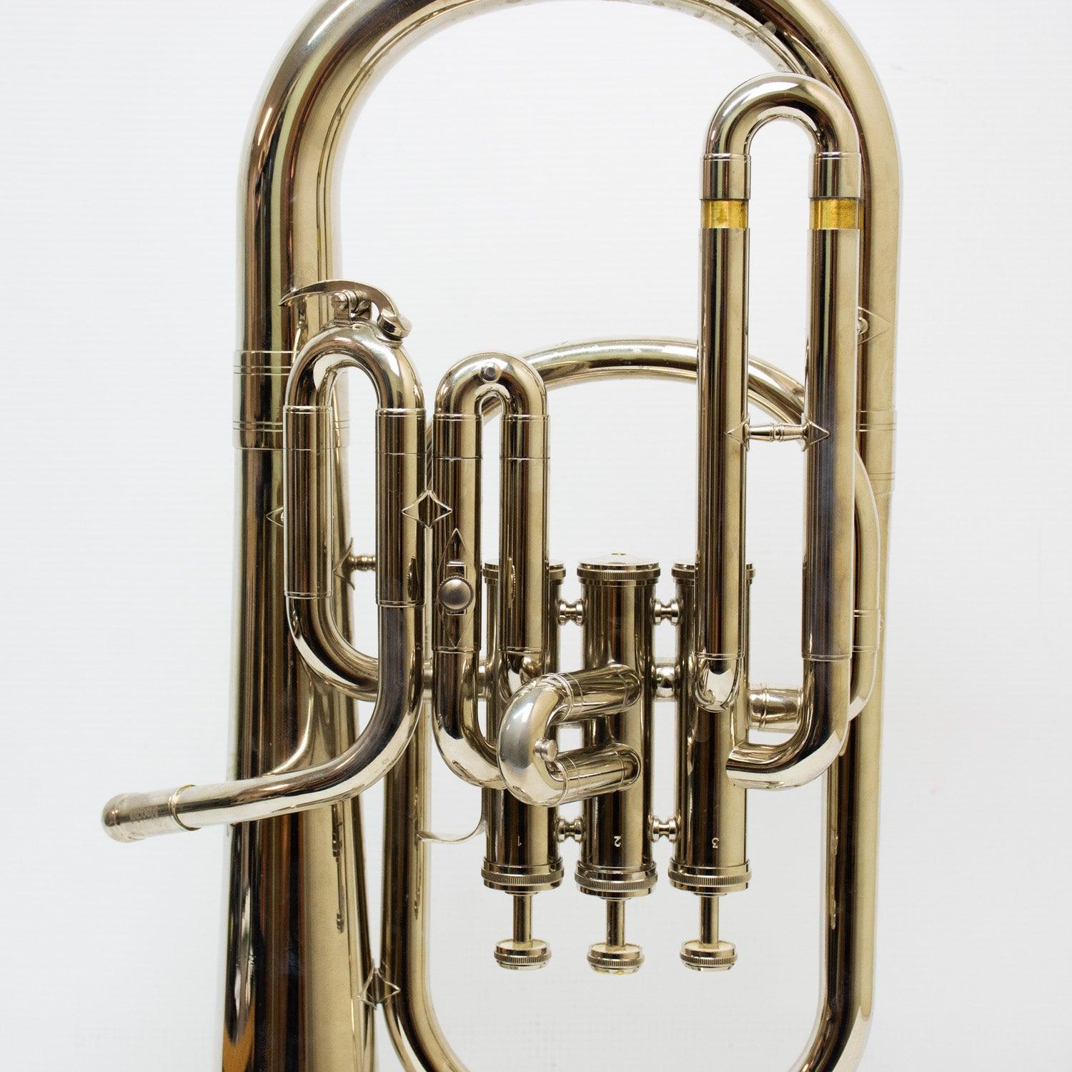 Mendini Mah-N Nickel Plated E Flat Alto Horn w/ Stainless Steel Pistons