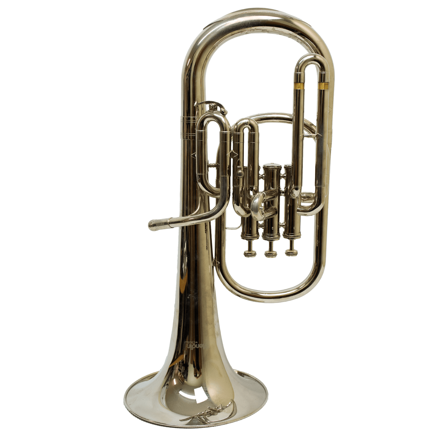 Mendini Mah-N Nickel Plated E Flat Alto Horn w/ Stainless Steel Pistons