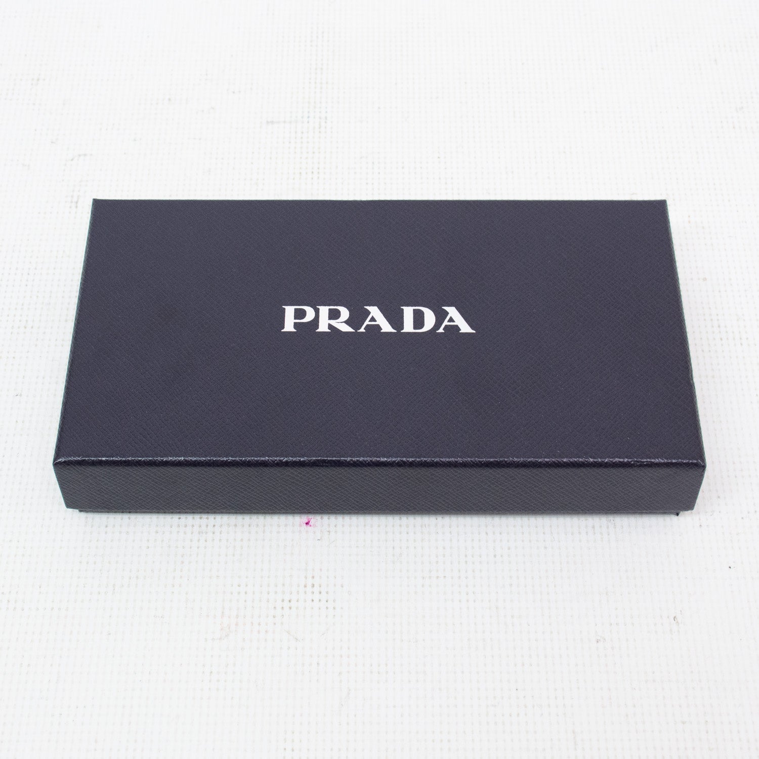 Prada Black Large Saffiano Zip Around Wallet