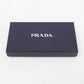 Prada Black Large Saffiano Zip Around Wallet