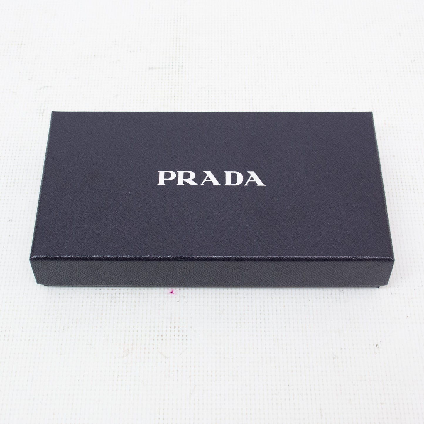Prada Black Large Saffiano Zip Around Wallet