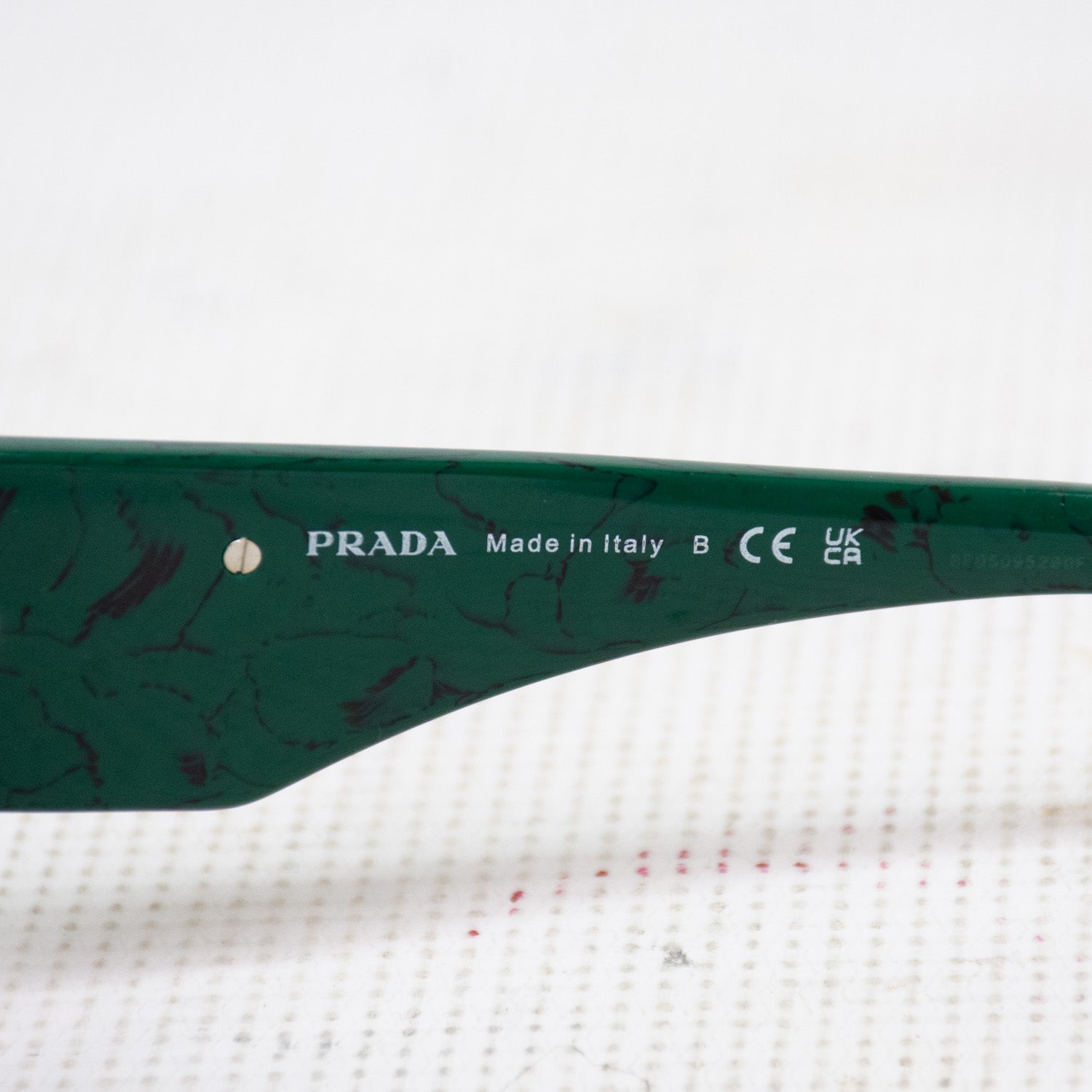 Prada SPR13z Cat Eye Green/Marbly Sunglasses