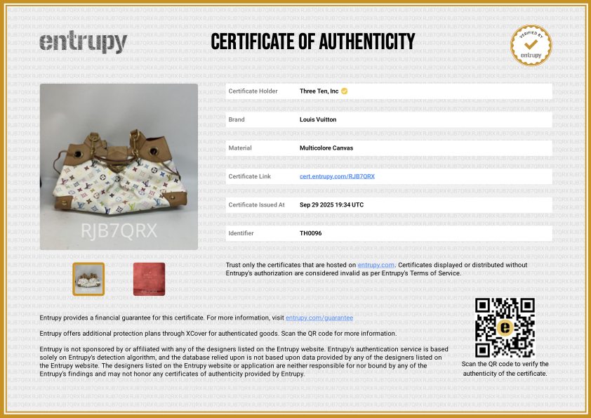 Louis Vuitton Ursula White Multi Color Handbag - M40123