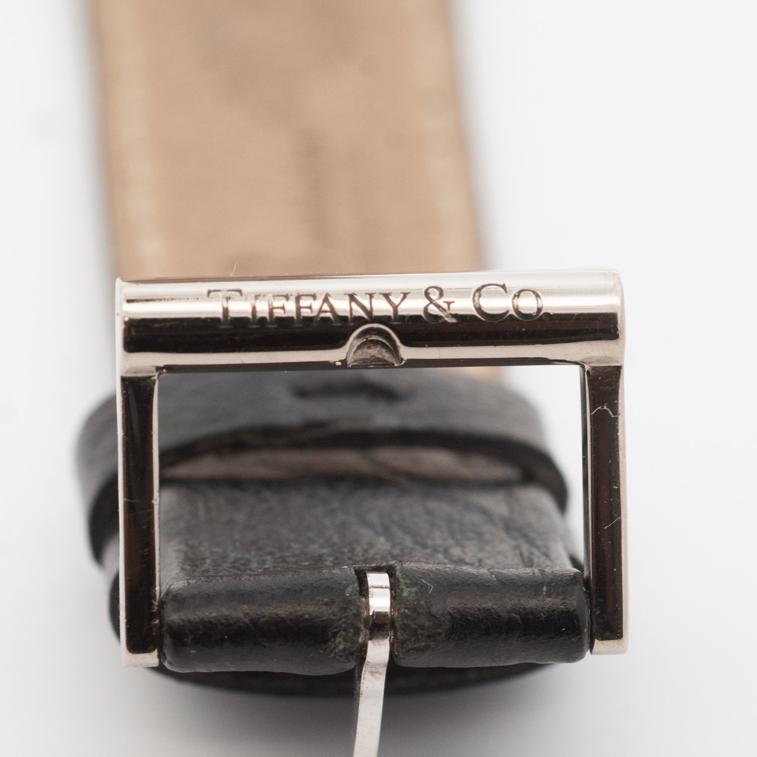 Tiffany & Co 18K White Gold Atlas Square Cocktail Wristwatch
