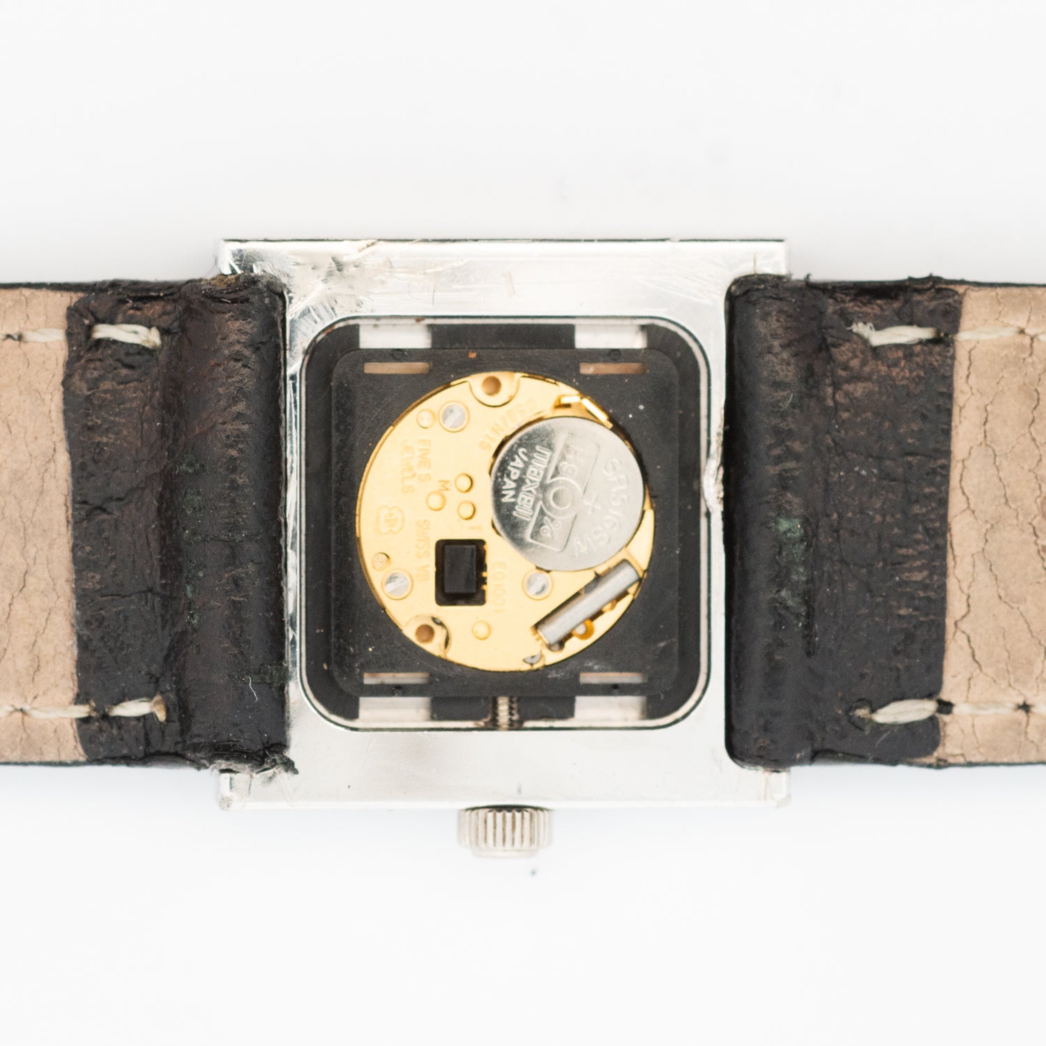 Tiffany & Co 18K White Gold Atlas Square Cocktail Wristwatch