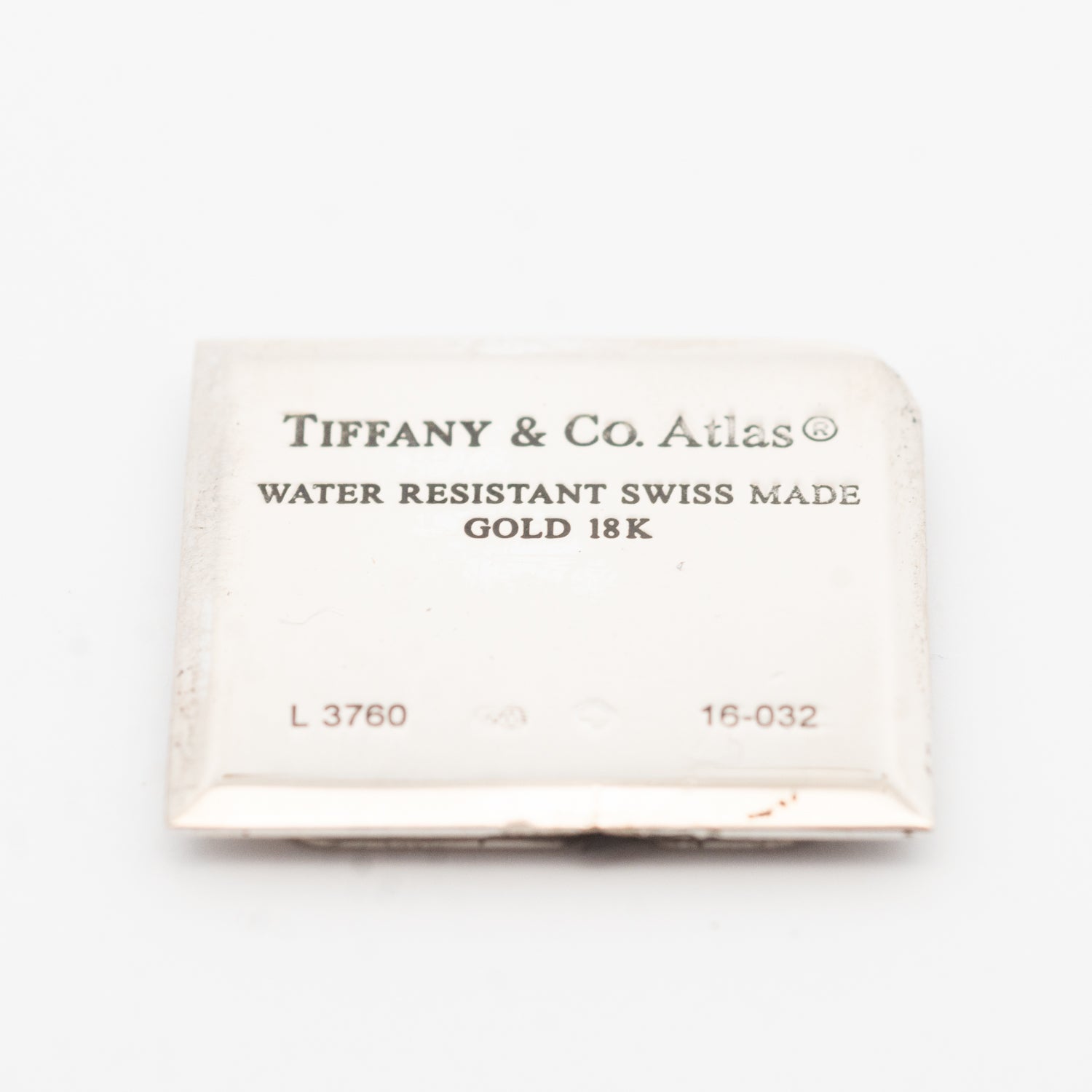 Tiffany & Co 18K White Gold Atlas Square Cocktail Wristwatch
