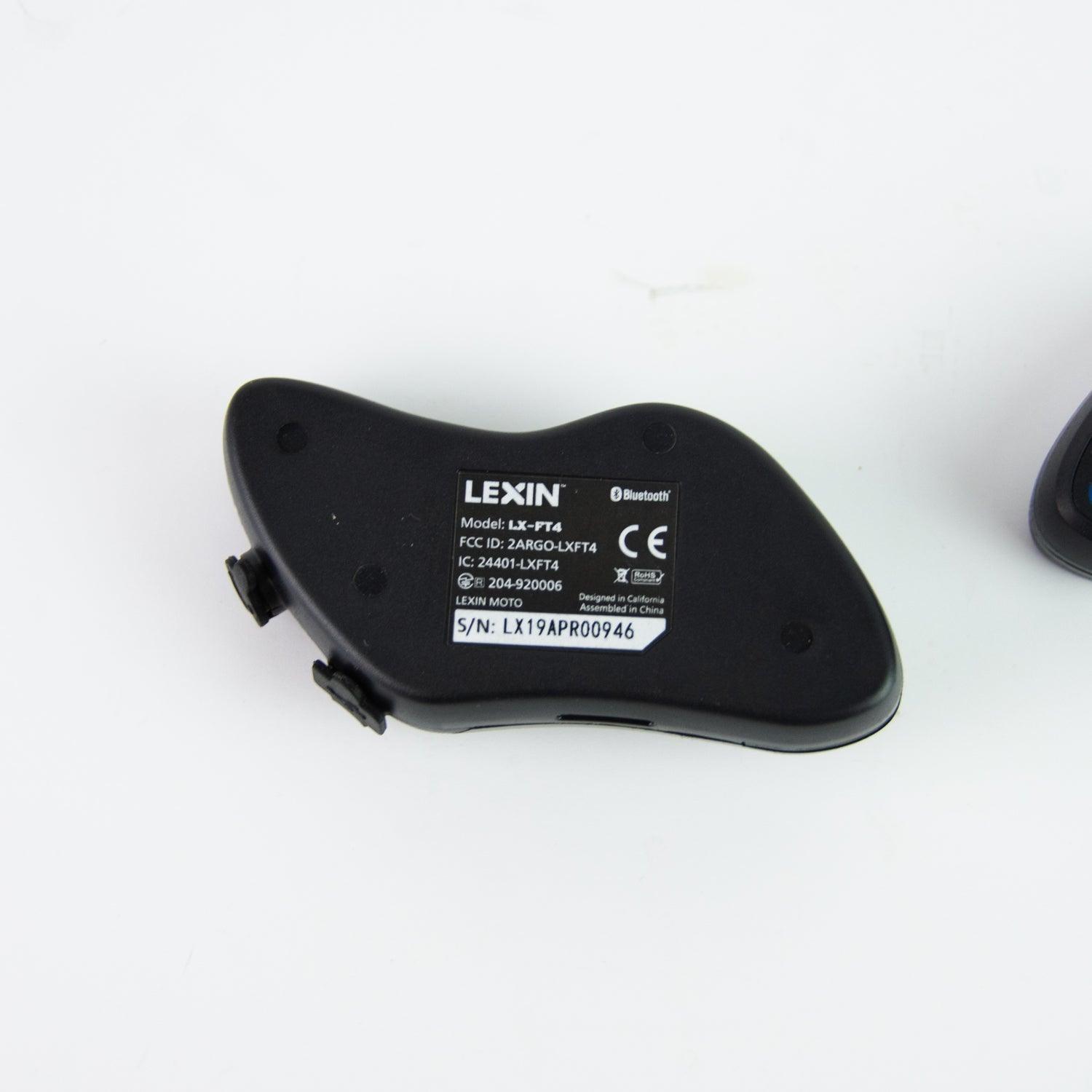 Lexin LX-FT4 Bluetooth Motorcycle Headset - 4 Way Speaker - 2 pcs - ipawnishop.com