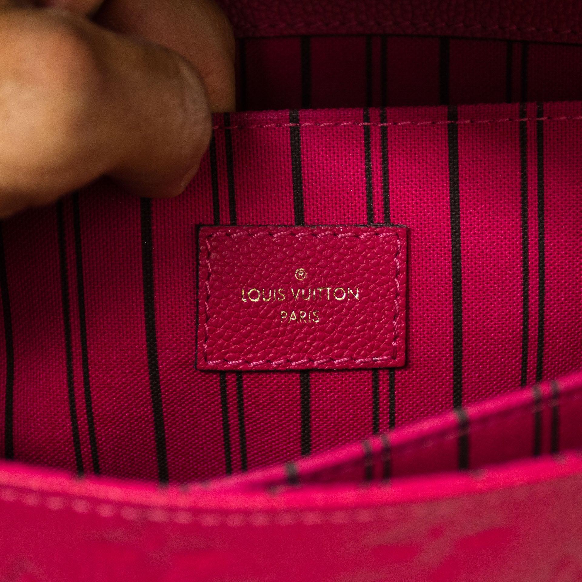 Louis Vuitton Pochette Metis MM Berry Monogram Empreinte Leather - ipawnishop.com