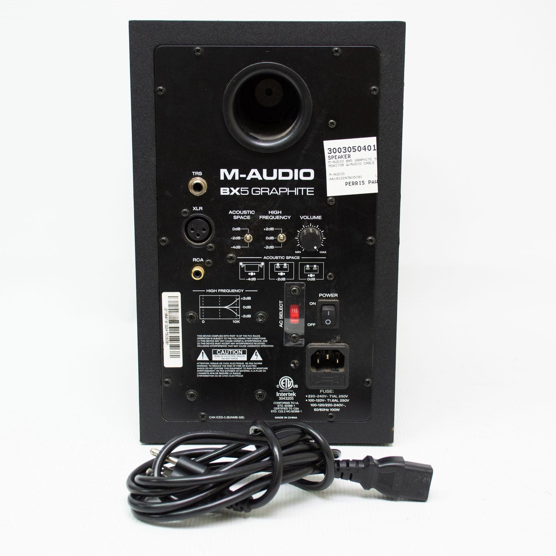 M-Audio BX5 Graphite 5" powered Studio Monitor - ipawnishop.com