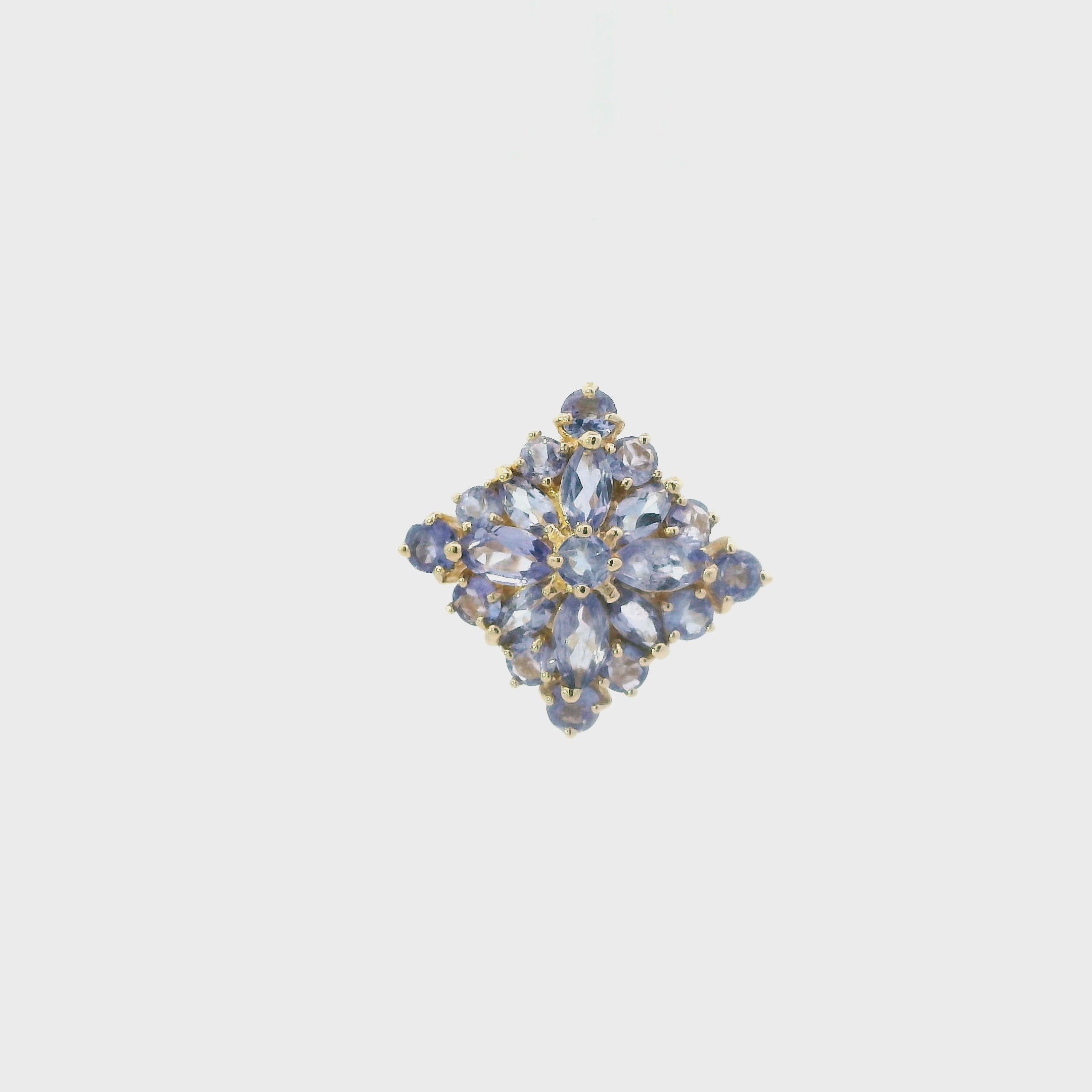 14K Yellow Gold Tanzanite Womnes Ring