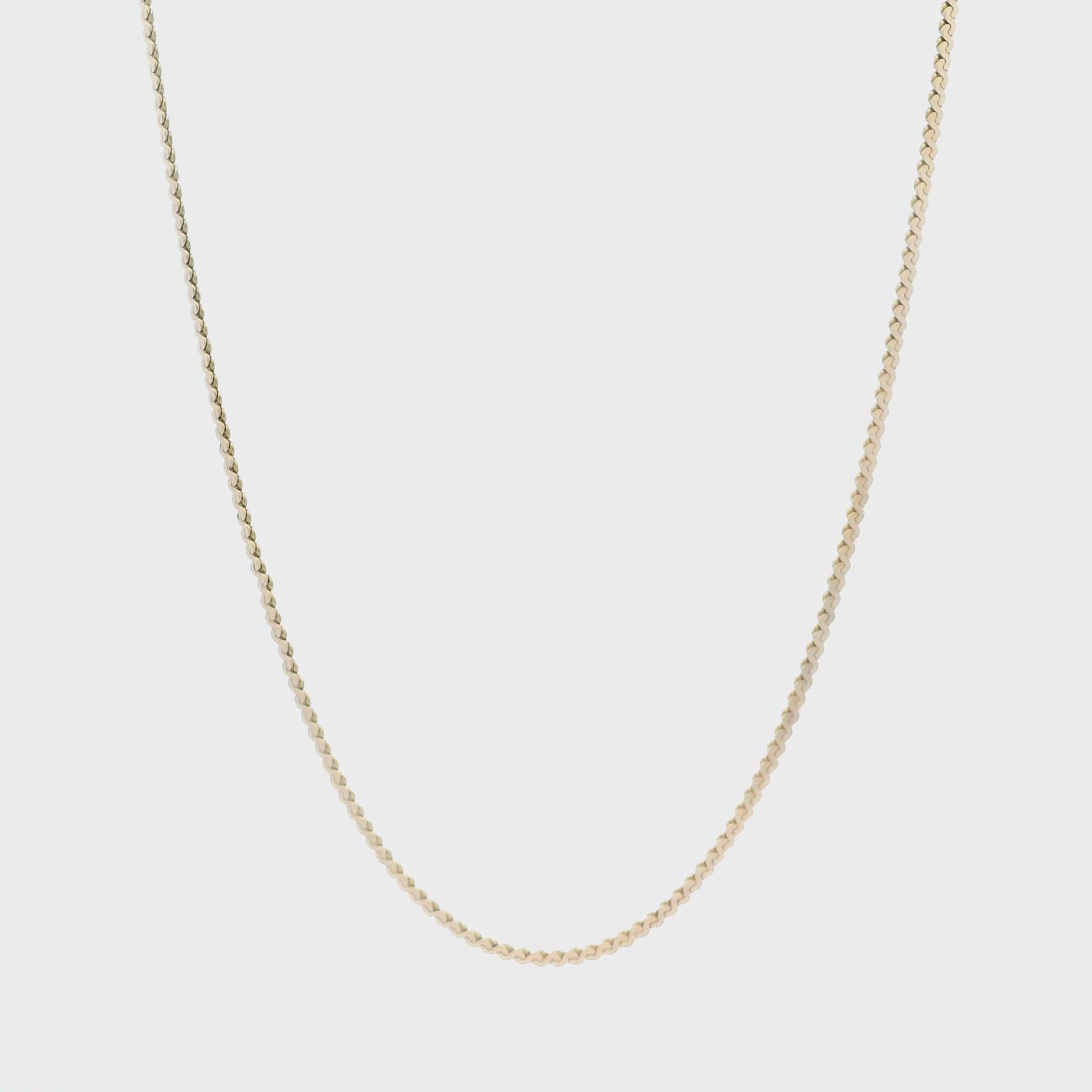 14K Yellow Gold 17.5” Serpentine Chain