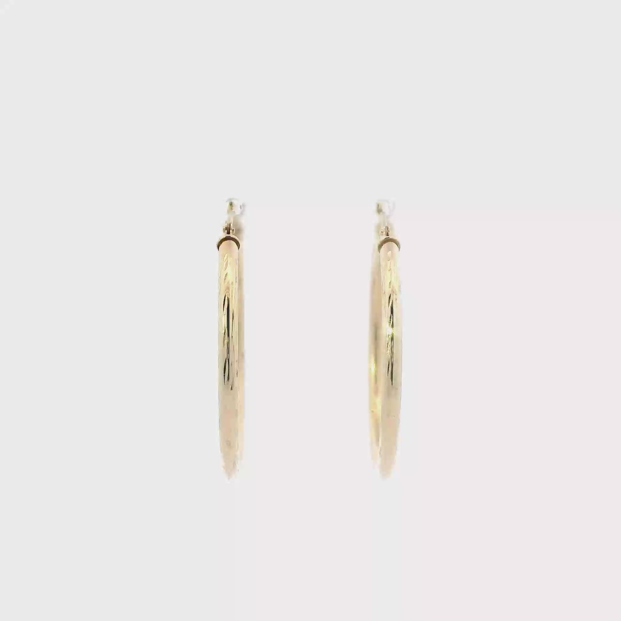 10K Yellow Gold Hoop Earrings