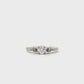 Anillo de diamantes para mujer en oro blanco de 14 quilates - 0.33ct