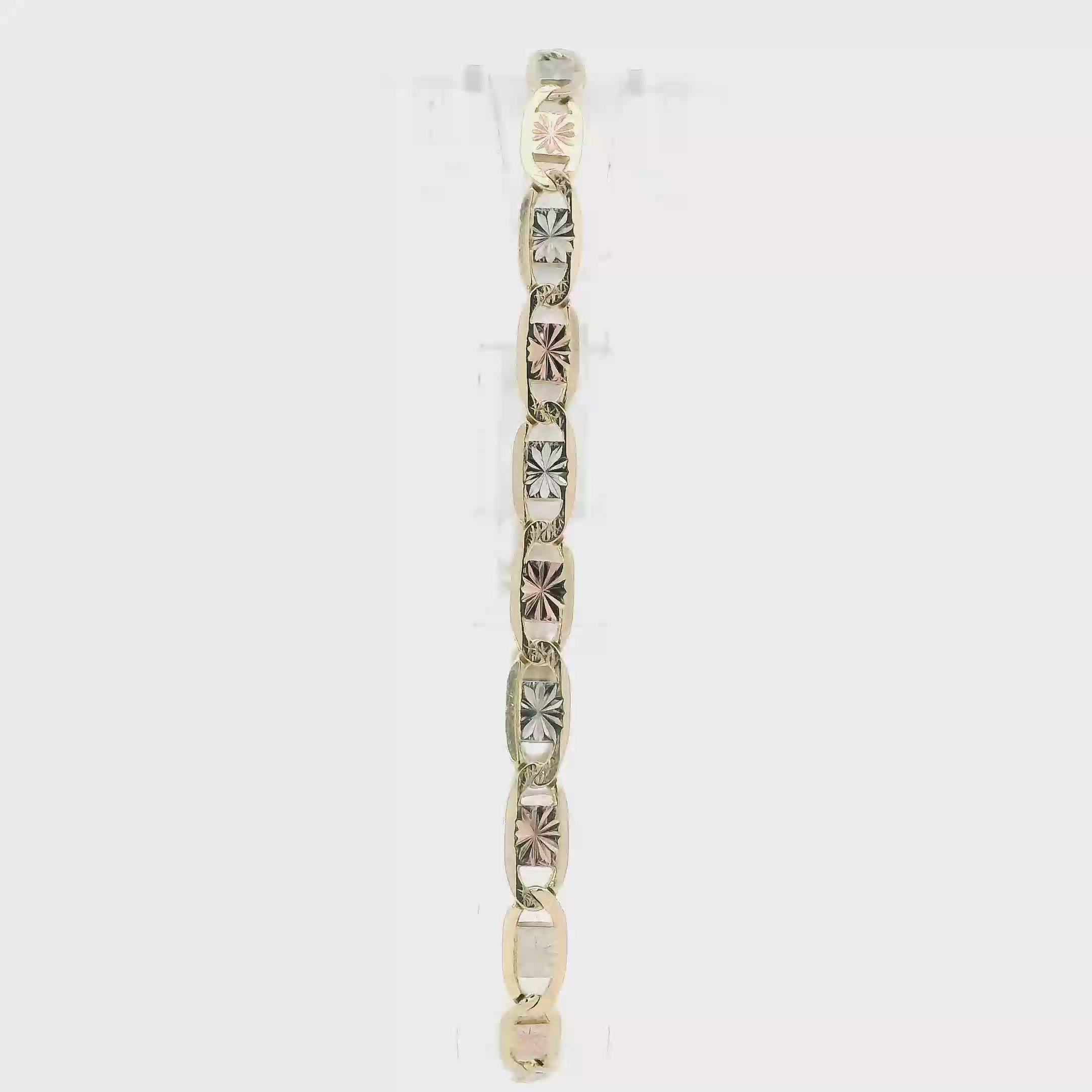 14K Tri Color Gold 8.5