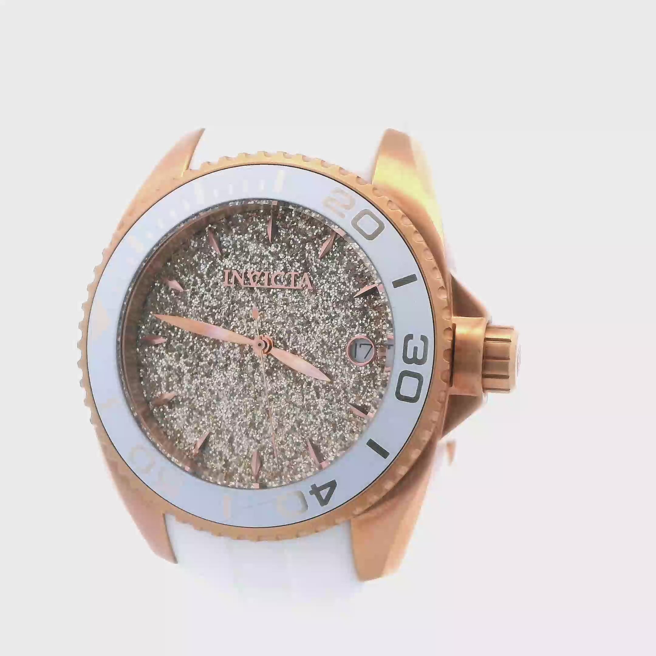 Invicta Angel Glittery Rose Ladies Wrist Watch