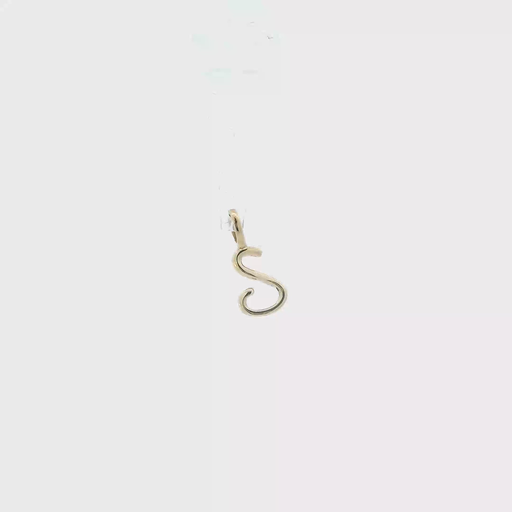 14K Yellow Gold Letter 