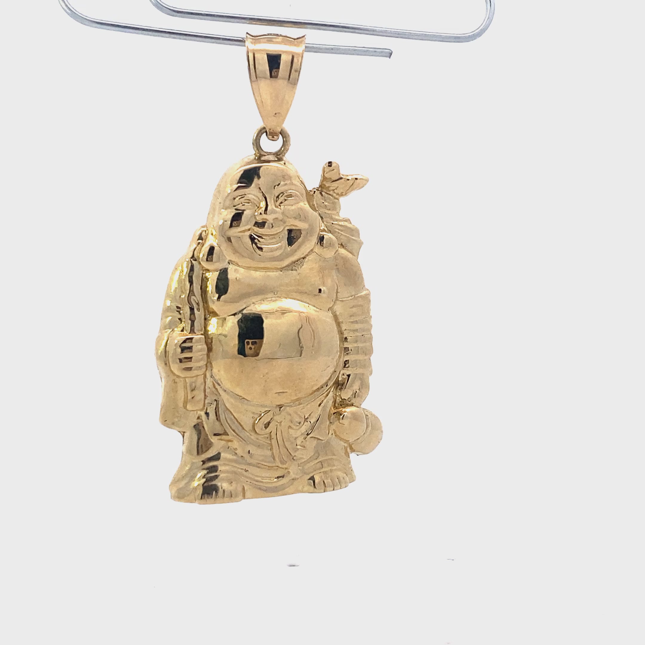 10K Yellow Gold Buddha Pendant