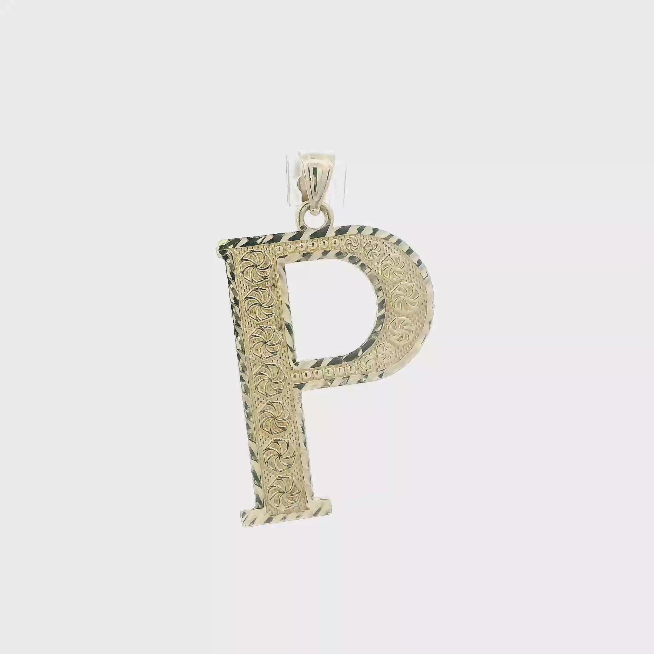 10K Yellow Gold Letter 