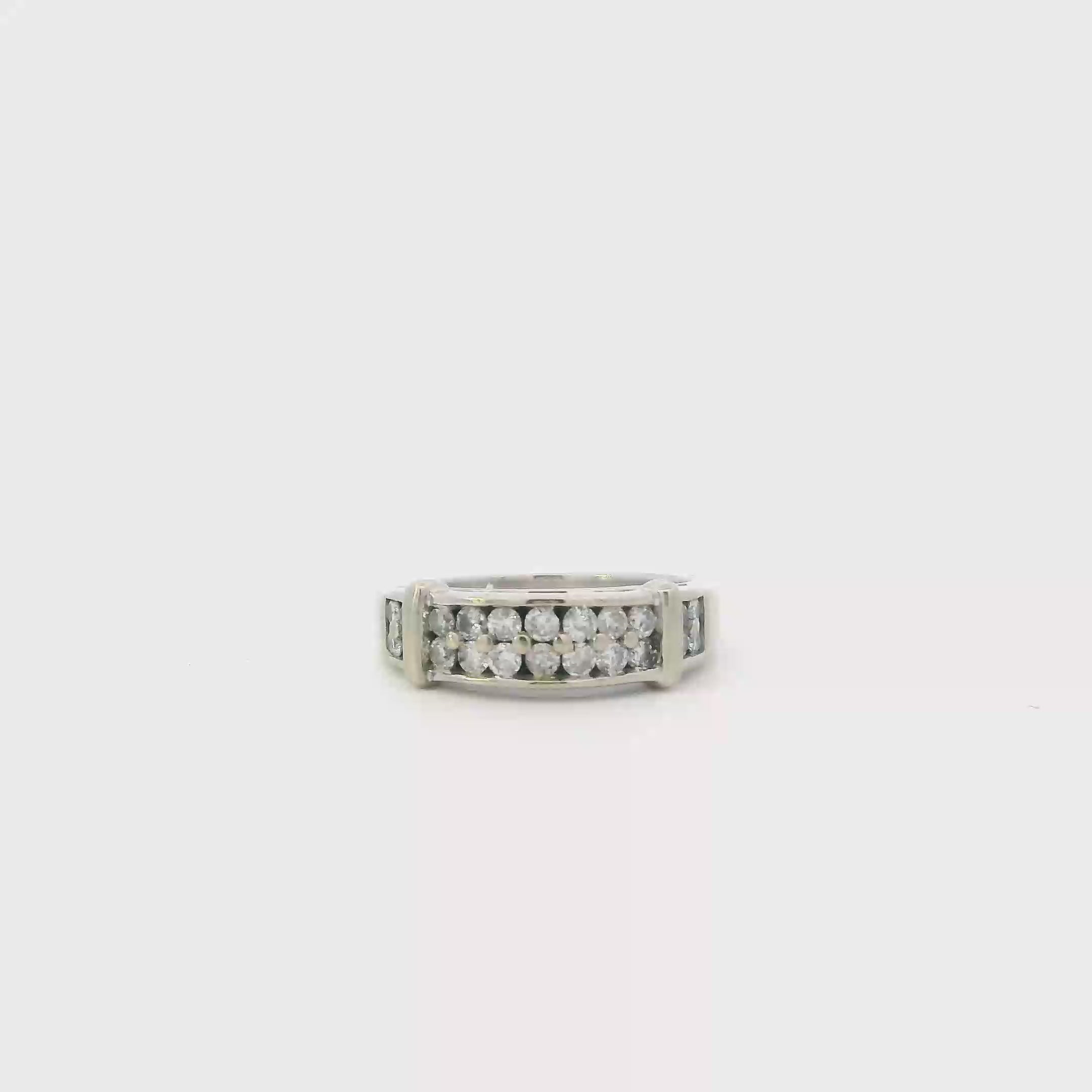 14K White Gold Diamond Women's Ring-0.60ct