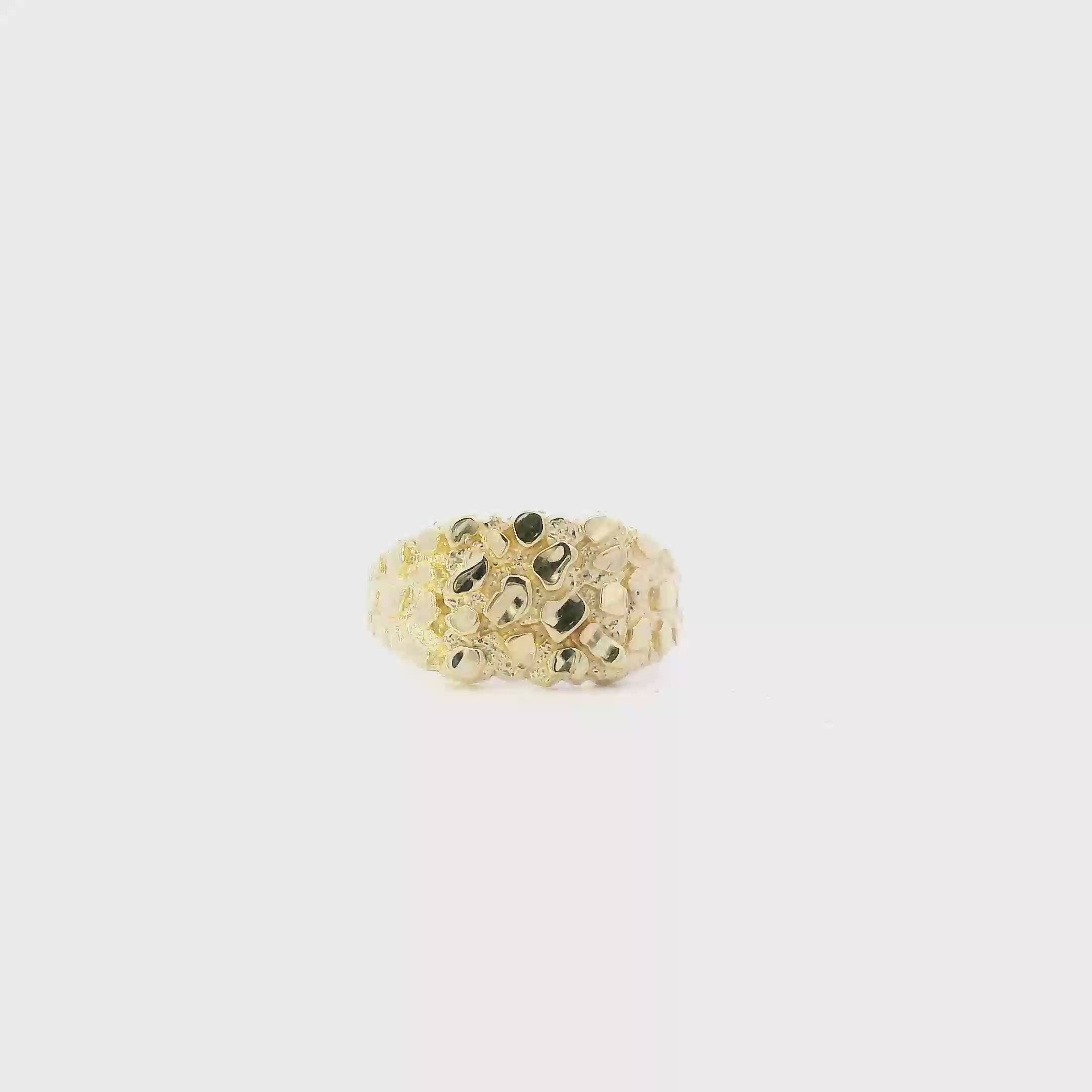 10K Yellow Gold Nugget Ring