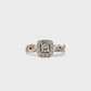 14K White Gold Women's Diamond Ring - 0.75ct