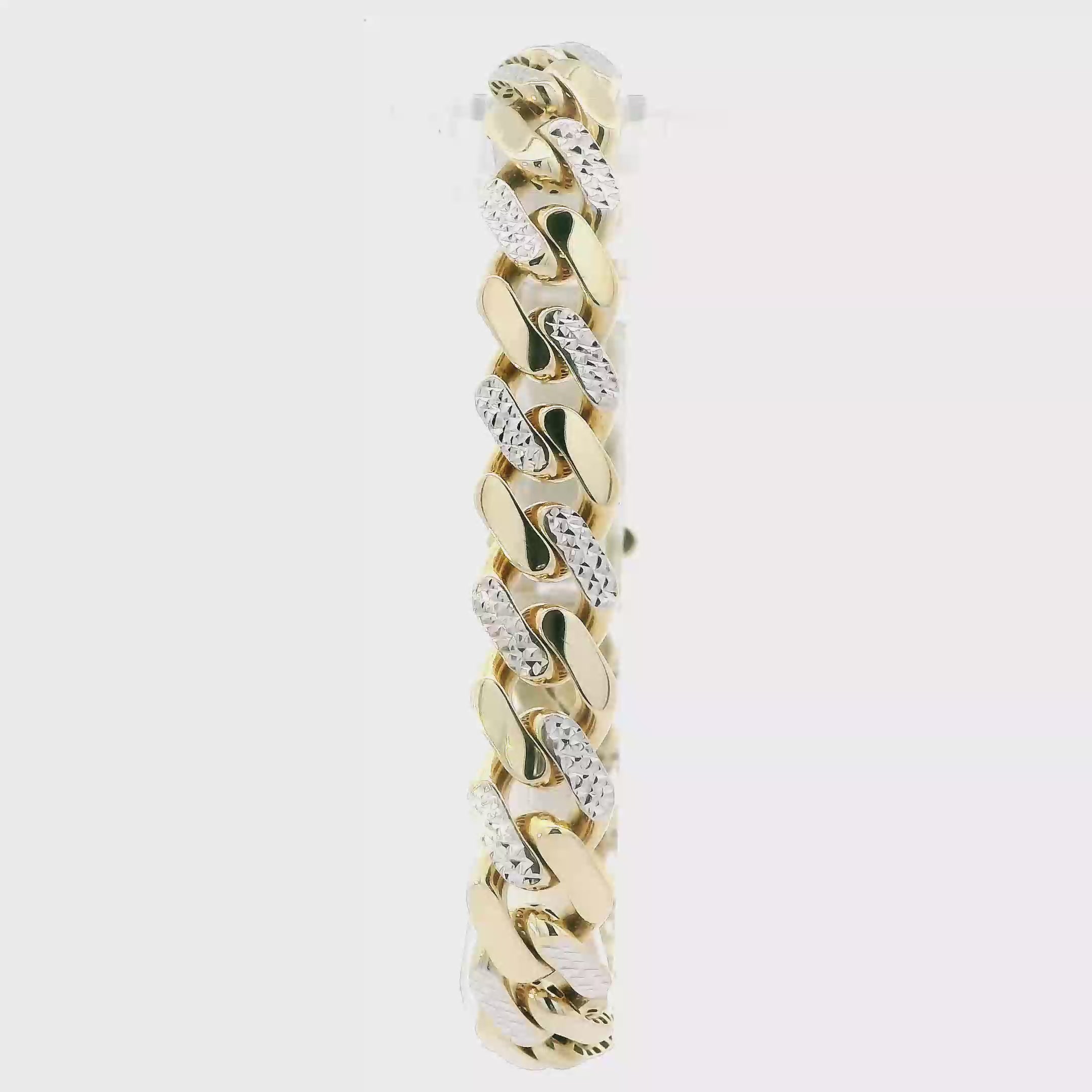 14K Yellow & White Gold 8.5