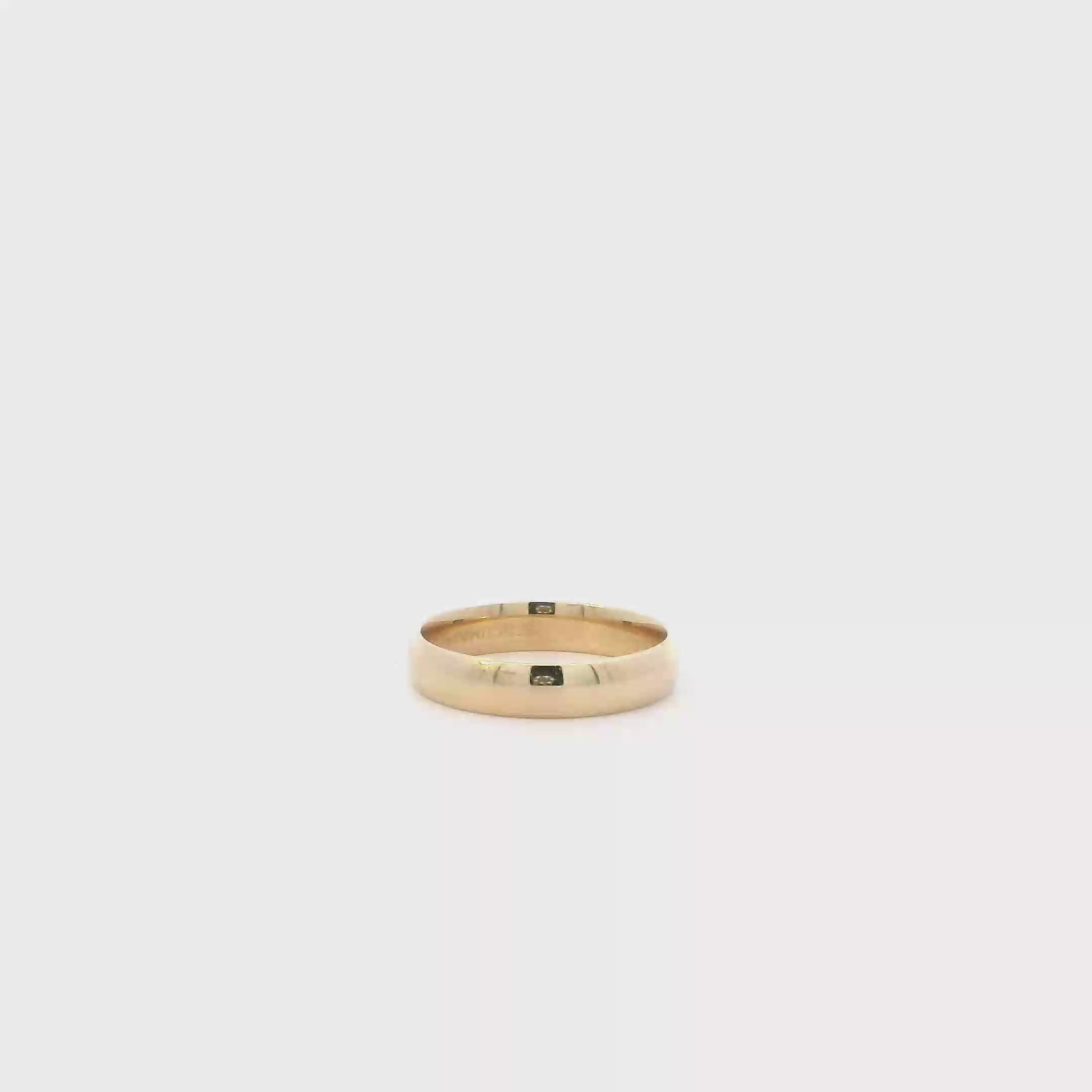 14K Yellow Gold Comfort Women's Band
