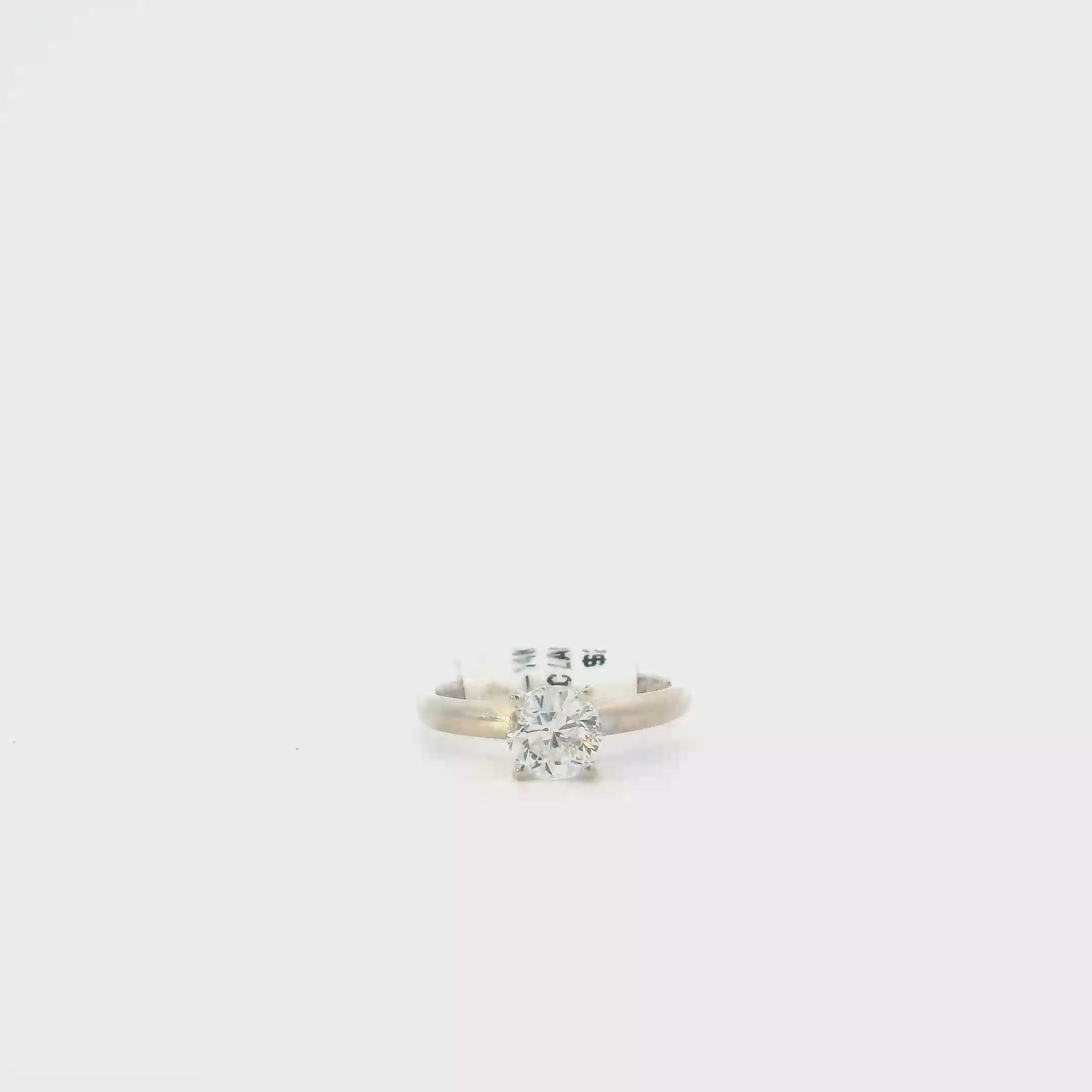 14K White Gold Laser Inscribed 