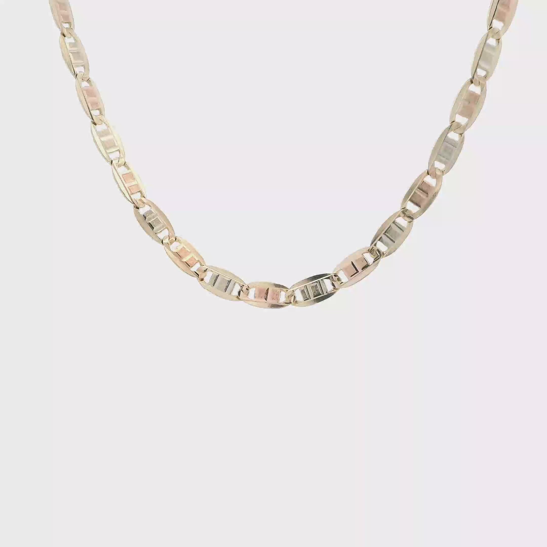 14K Rose & Yellow Gold 17.5