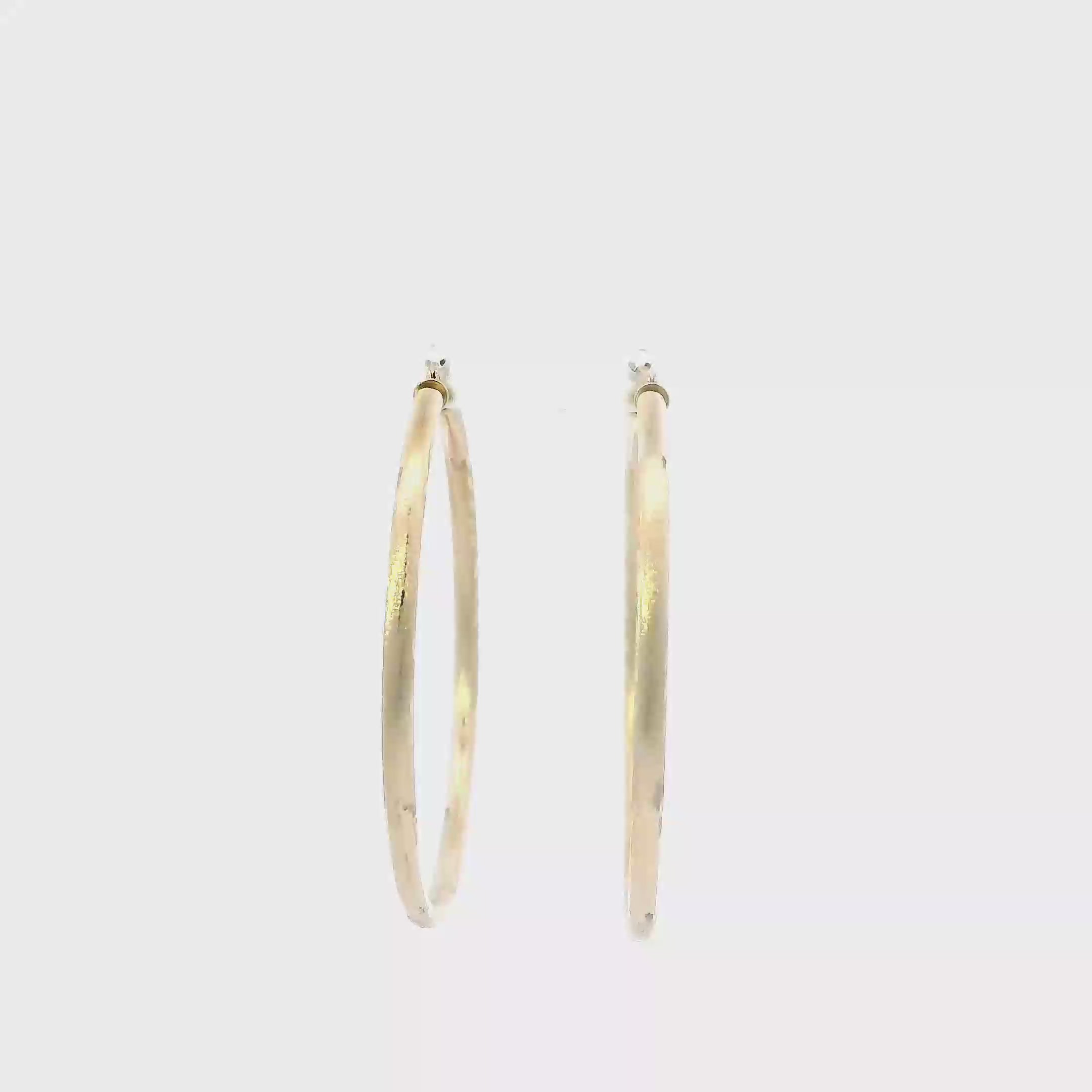 10K Yellow Gold Hoop Earrings