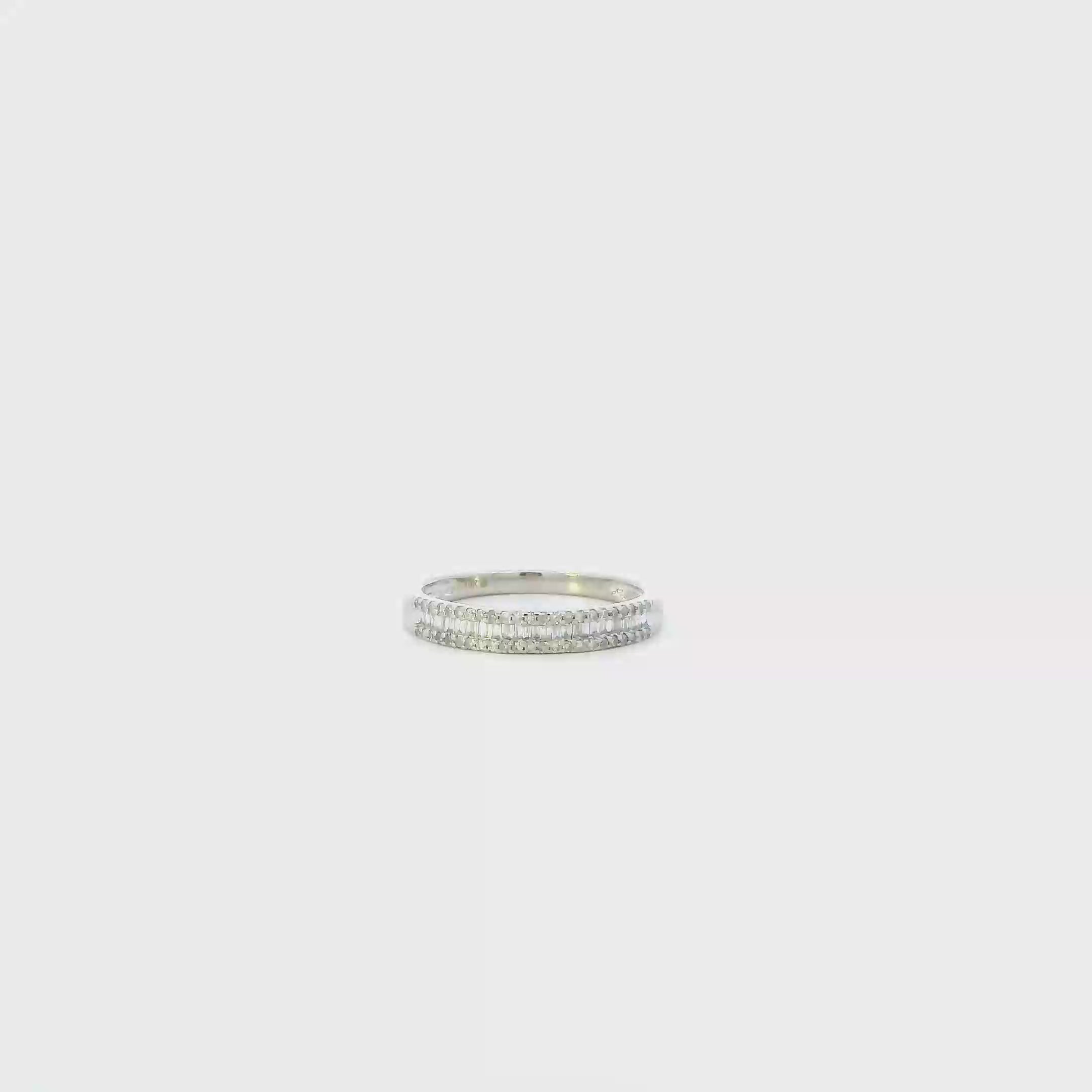 10K White Gold Diamond Womens Ring - 0.25ct