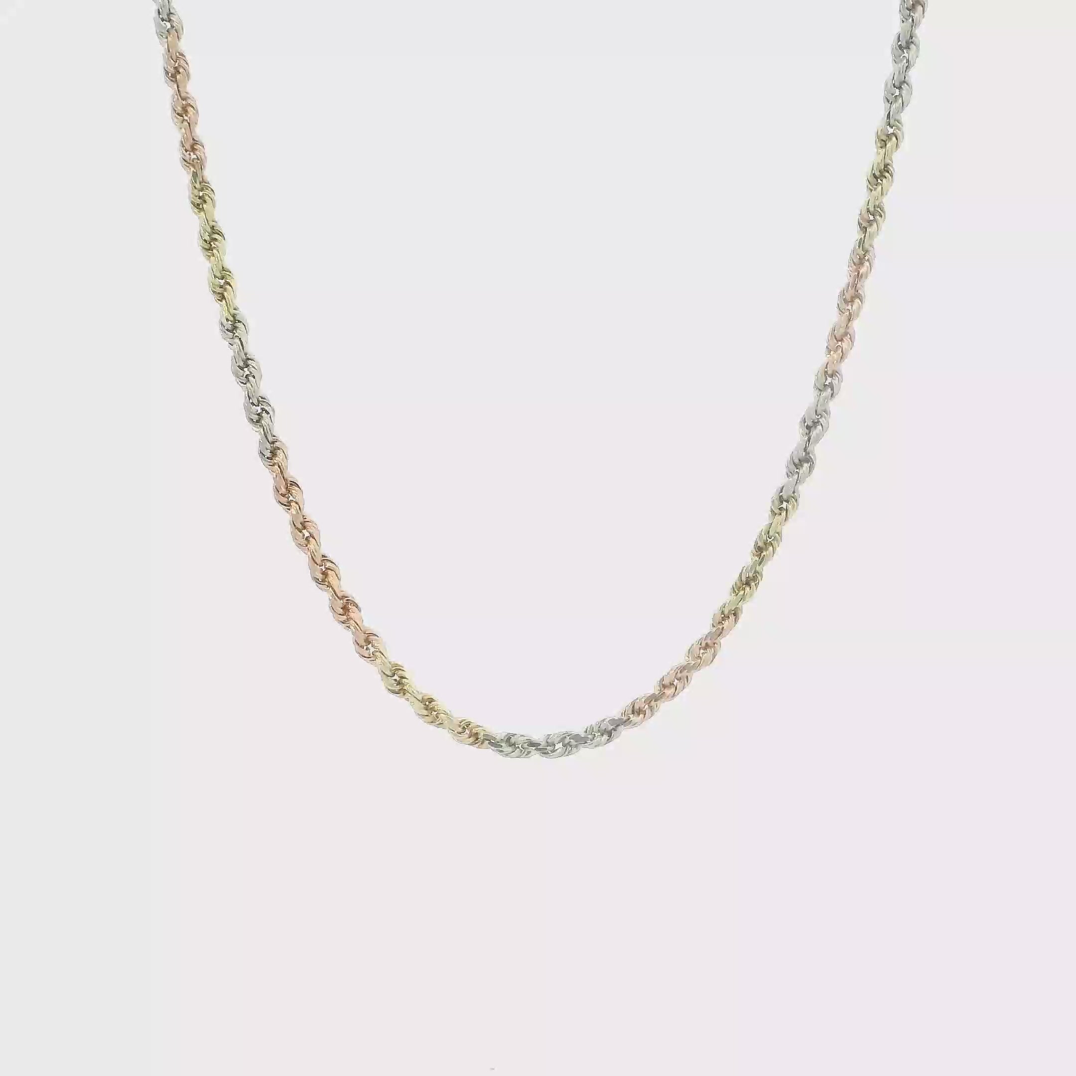 14K Tri Color Gold 25