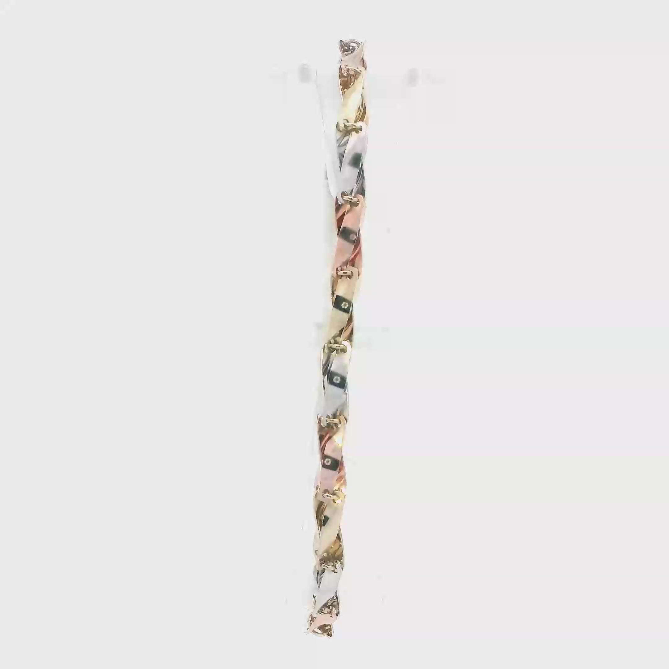 10K Tri Color Gold 7.5