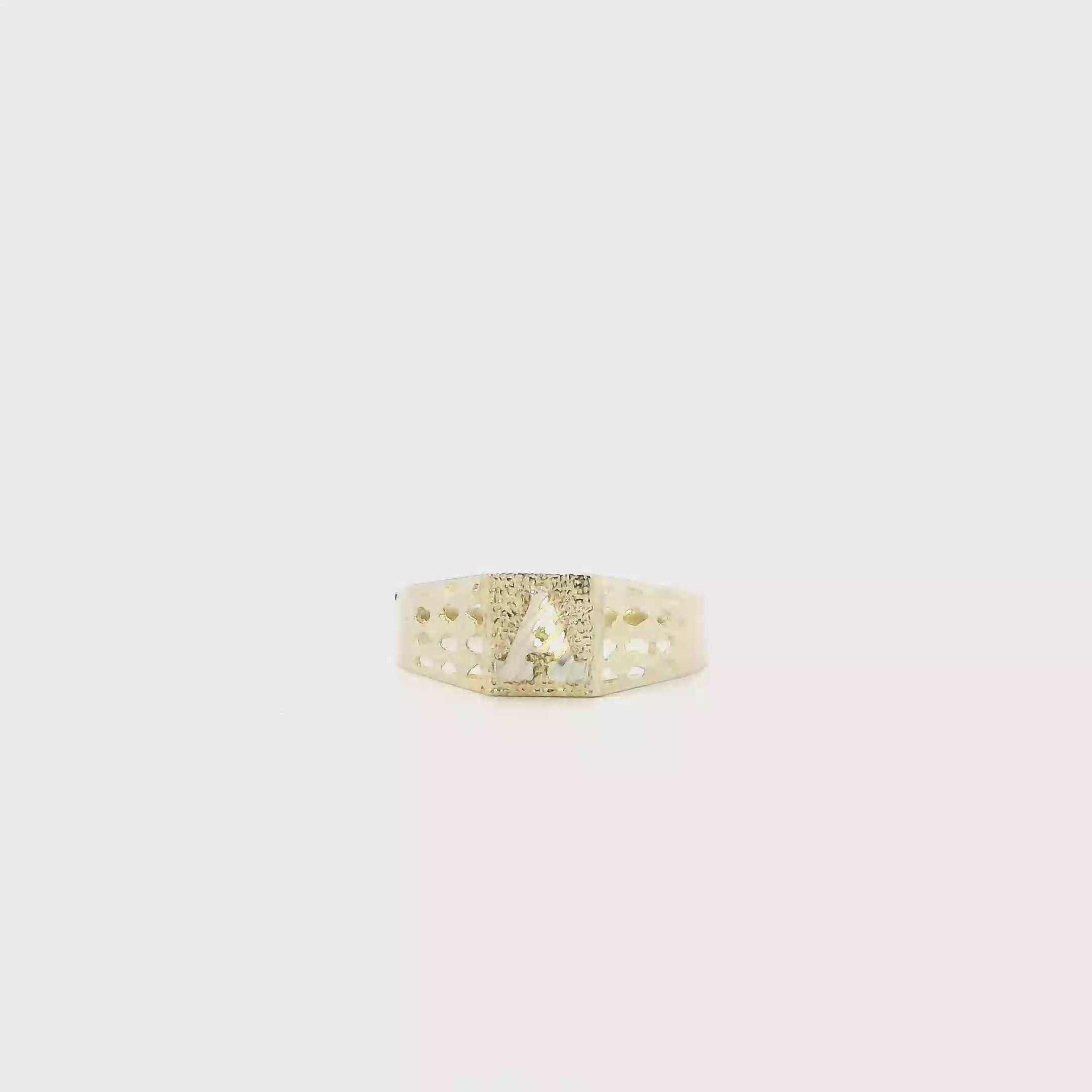 10K Yellow Gold DC Letter 
