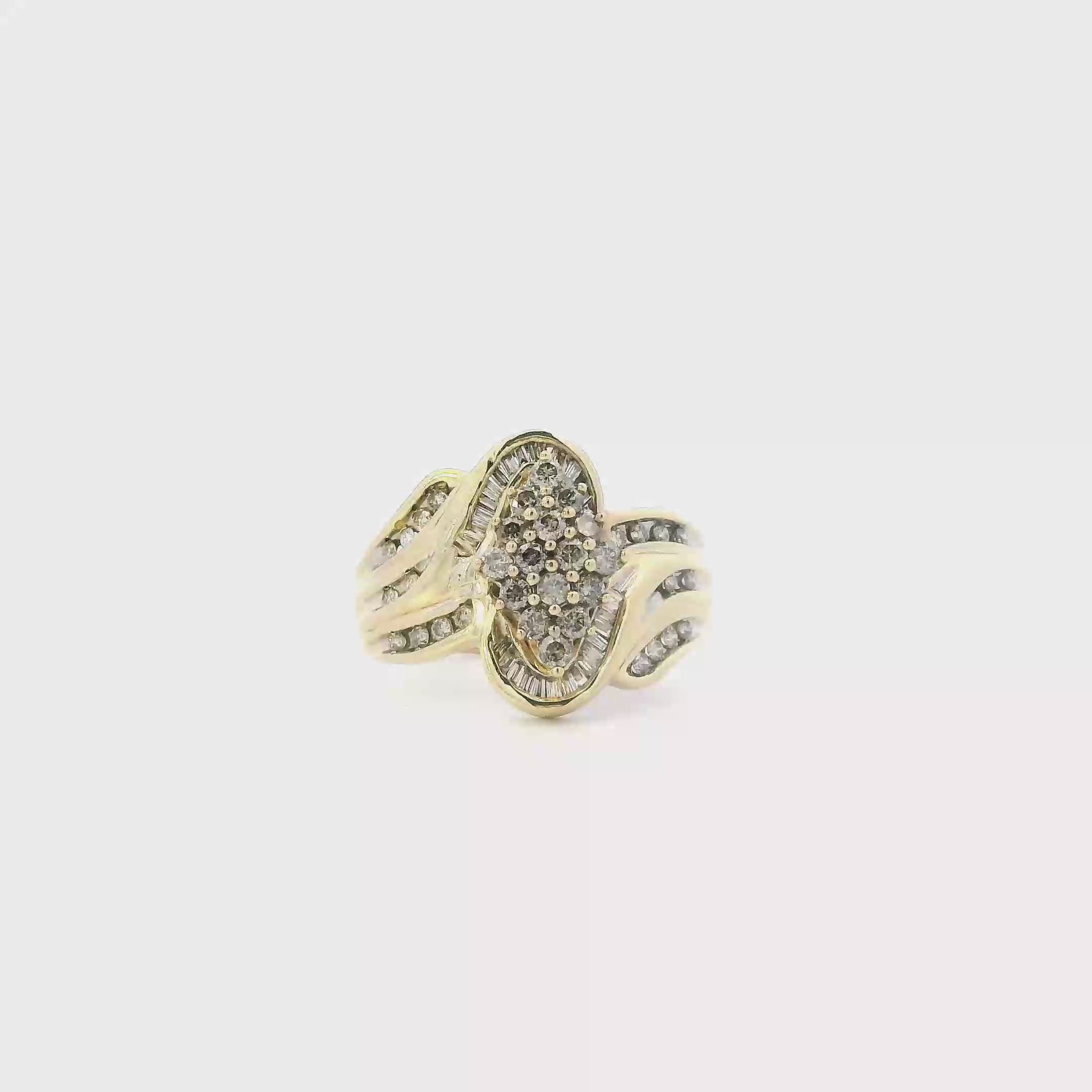 10K Yellow Gold Diamond Ring - 0.68ct
