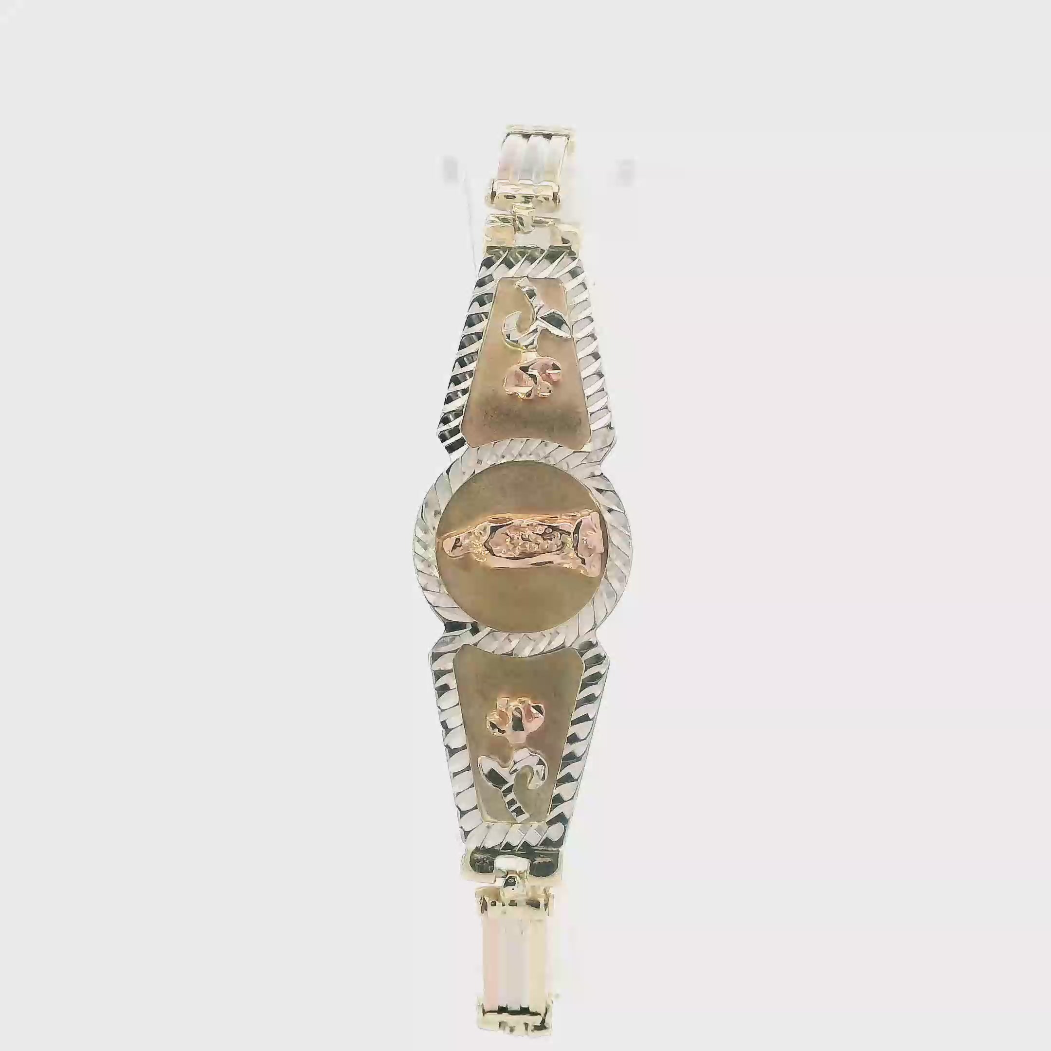 14K Tri Color Gold 7.25