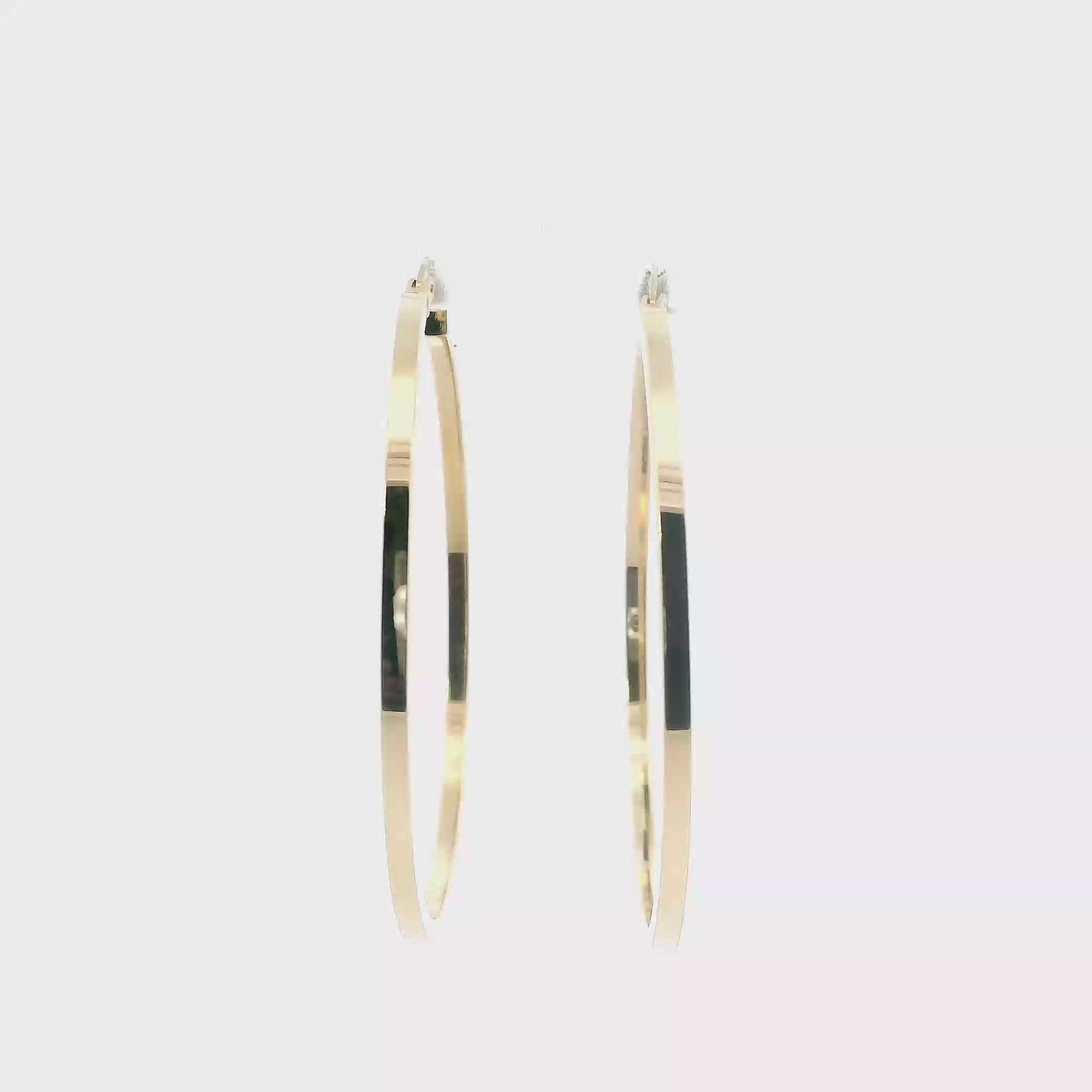 14K Yellow Gold Hoop Earring