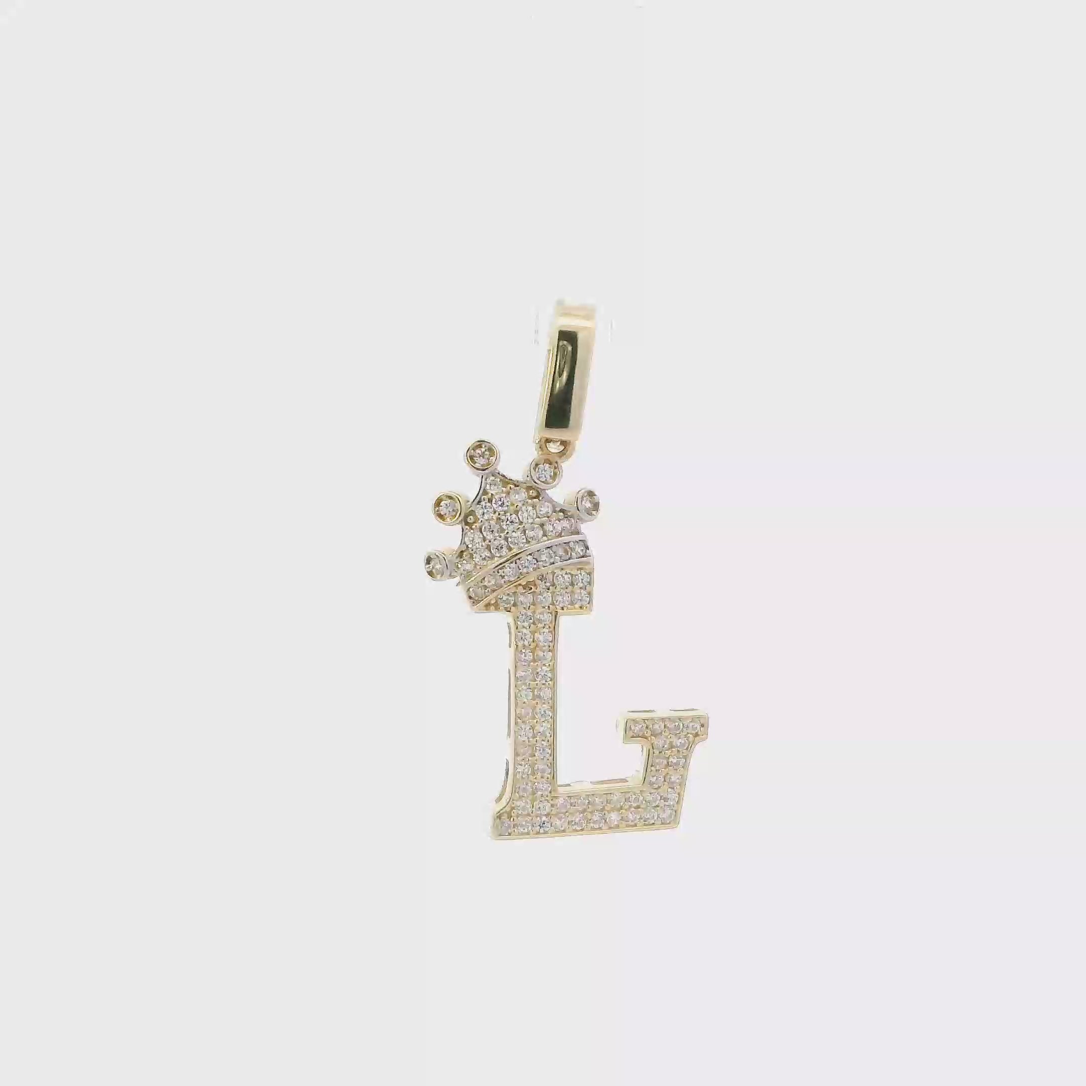 14K Yellow Gold Letter 